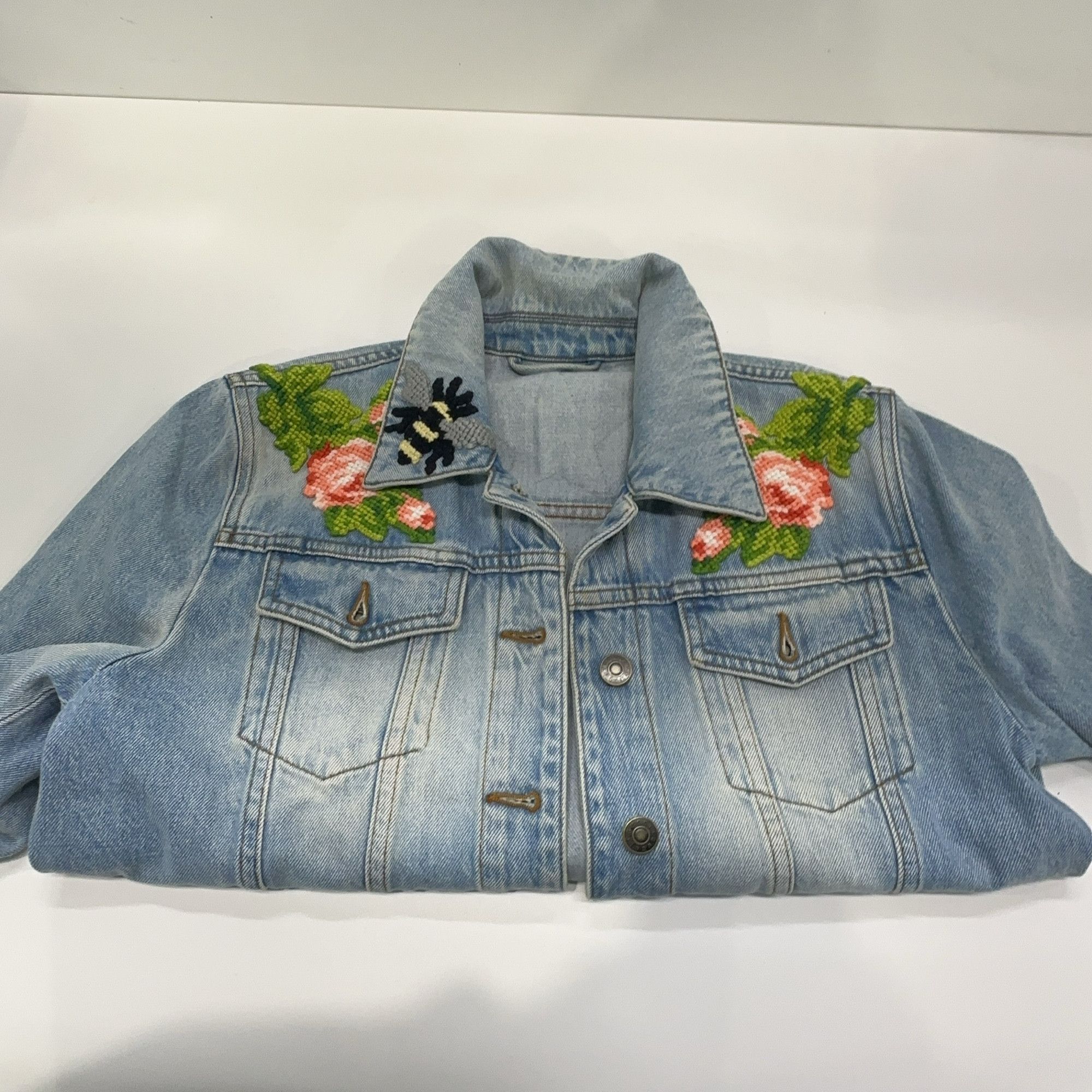 Gucci Gucci Tiger Embroidered Denim Jacket 40 Size S / US 4 / IT 40 - 8 Thumbnail
