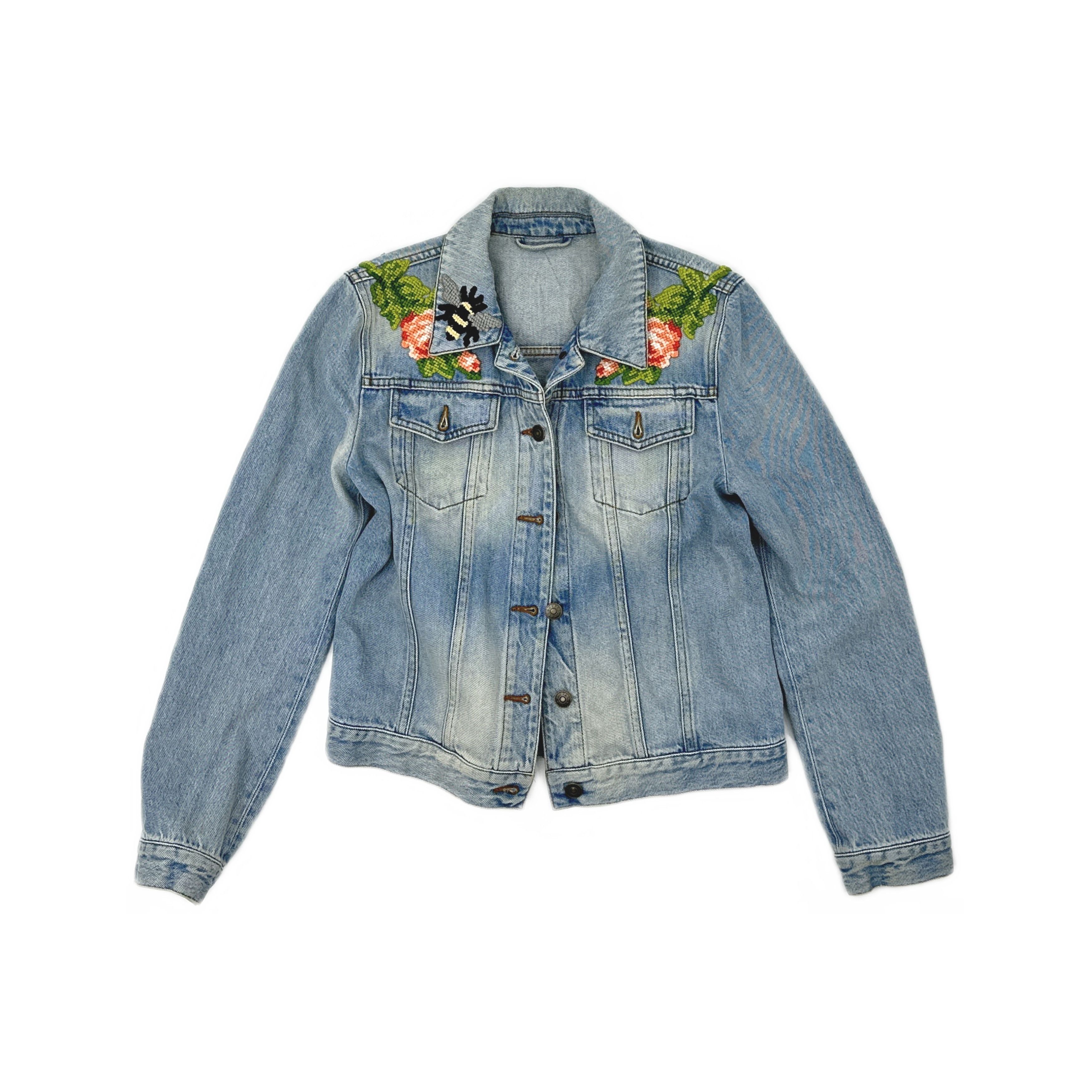 Gucci Gucci Tiger Embroidered Denim Jacket 40 Size S / US 4 / IT 40 - 2 Thumbnail