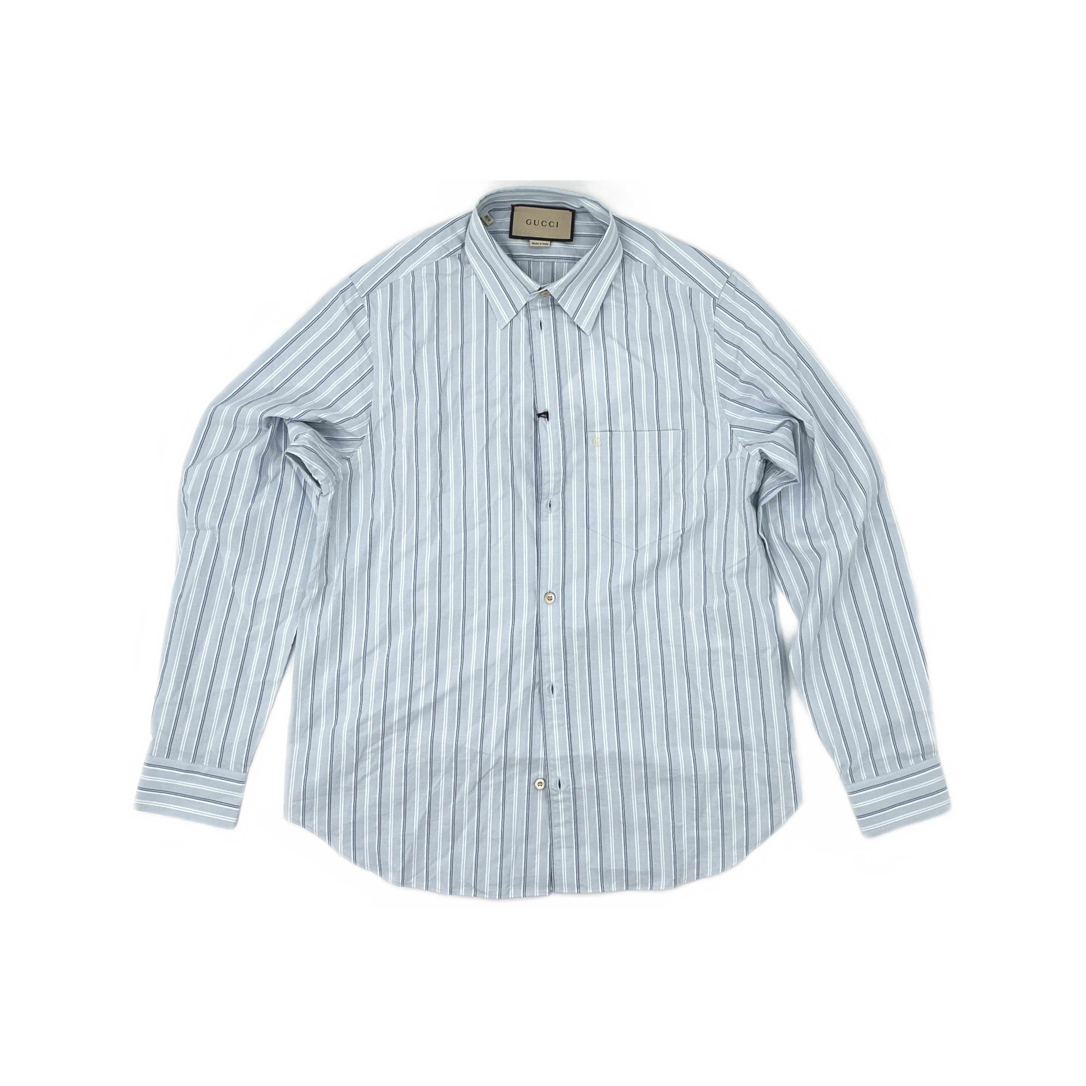 Gucci Gucci FW22 Striped Long Sleeve Button Up Shirt Size S Size US S / EU 44-46 / 1 - 2 Thumbnail