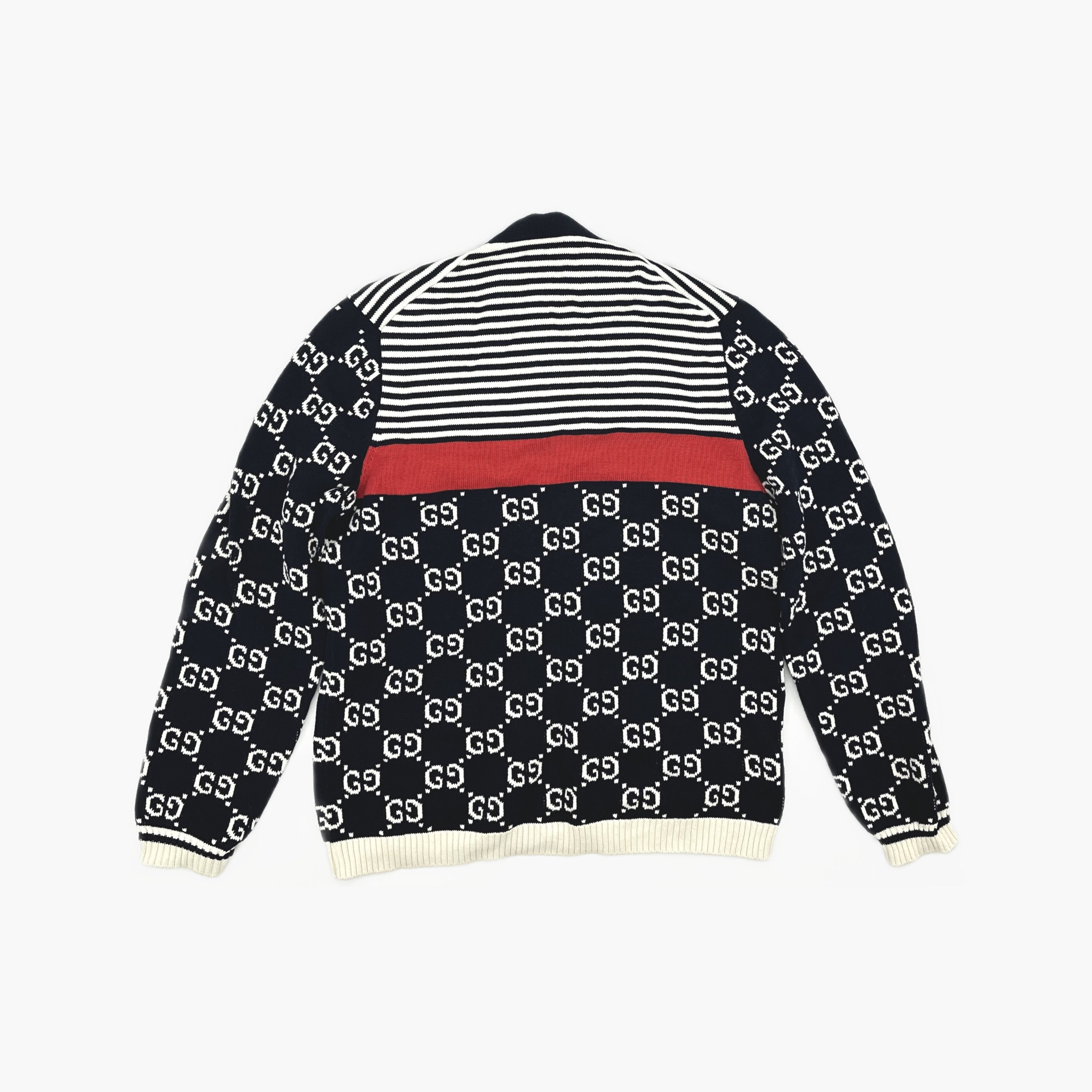 Gucci Gucci GG Logo Striped Knit Cardigan XXL Size US XXL / EU 58 / 5 - 3 Thumbnail