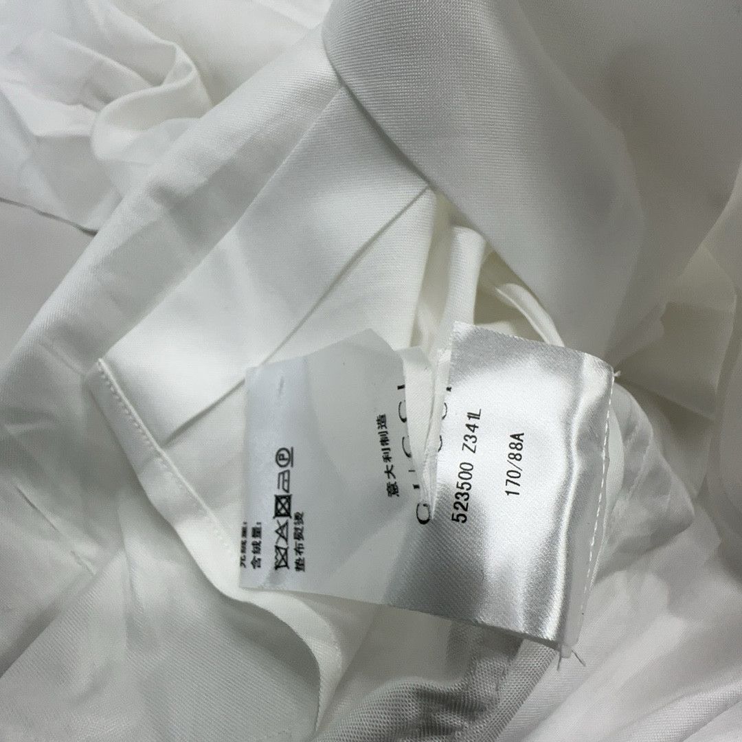 Gucci Gucci Embroidered Collar Cotton Shirt 15.5 Size US M / EU 48-50 / 2 - 4 Thumbnail