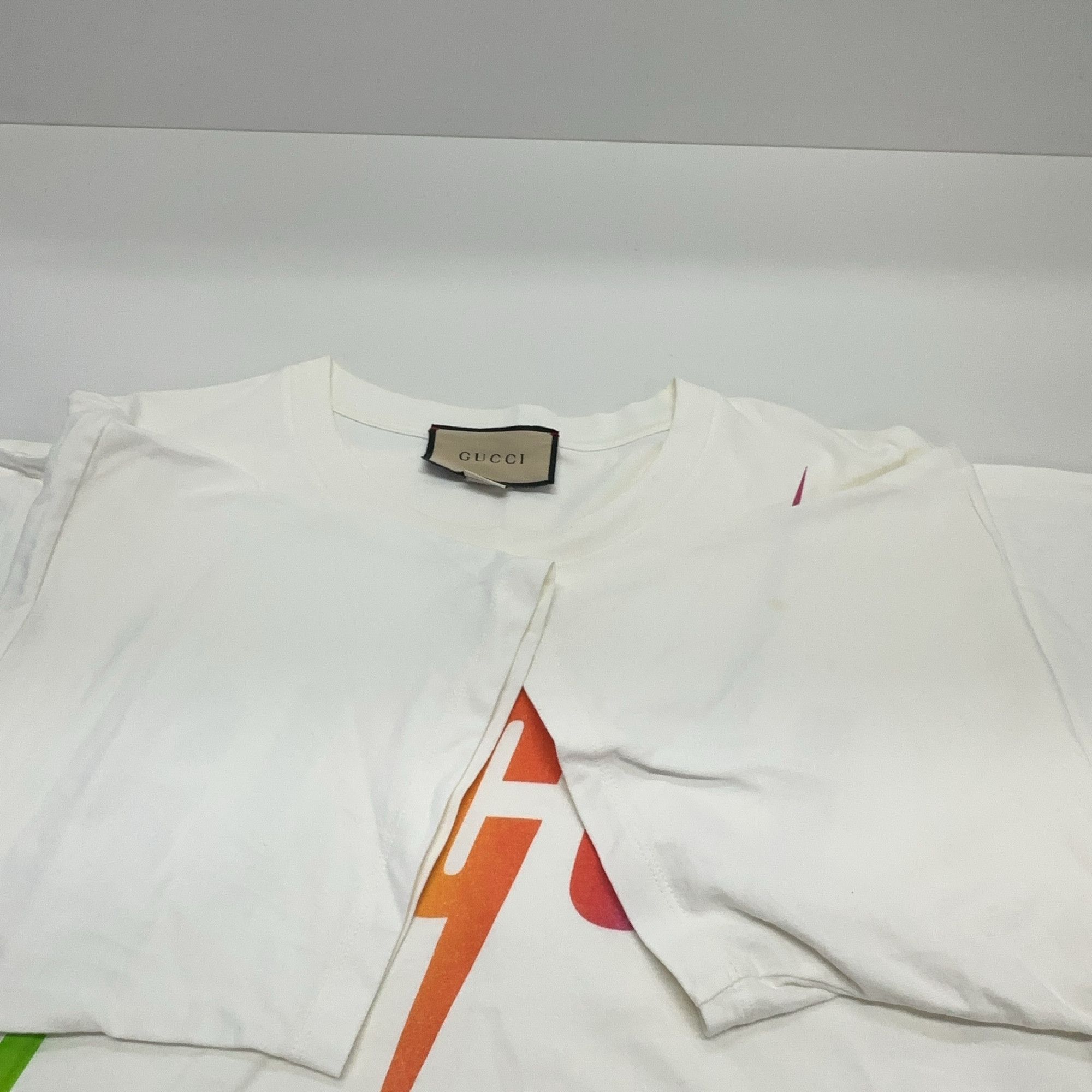 Gucci Gucci Rainbow Blade Logo T-Shirt XL Size US XL / EU 56 / 4 - 9 Thumbnail