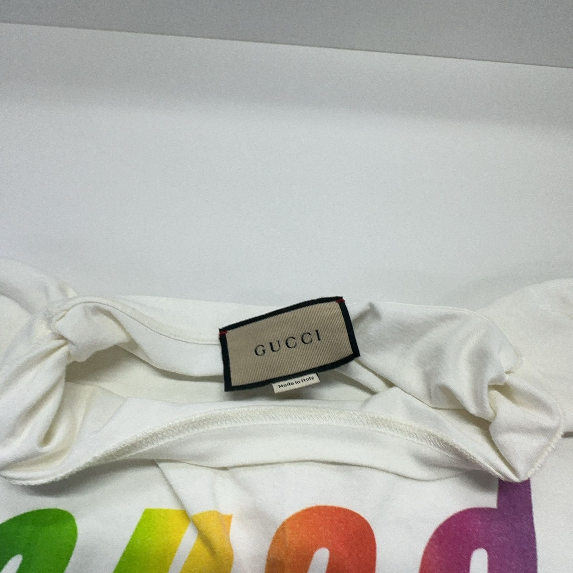 Gucci Gucci Rainbow Blade Logo T-Shirt XL Size US XL / EU 56 / 4 - 7 Thumbnail