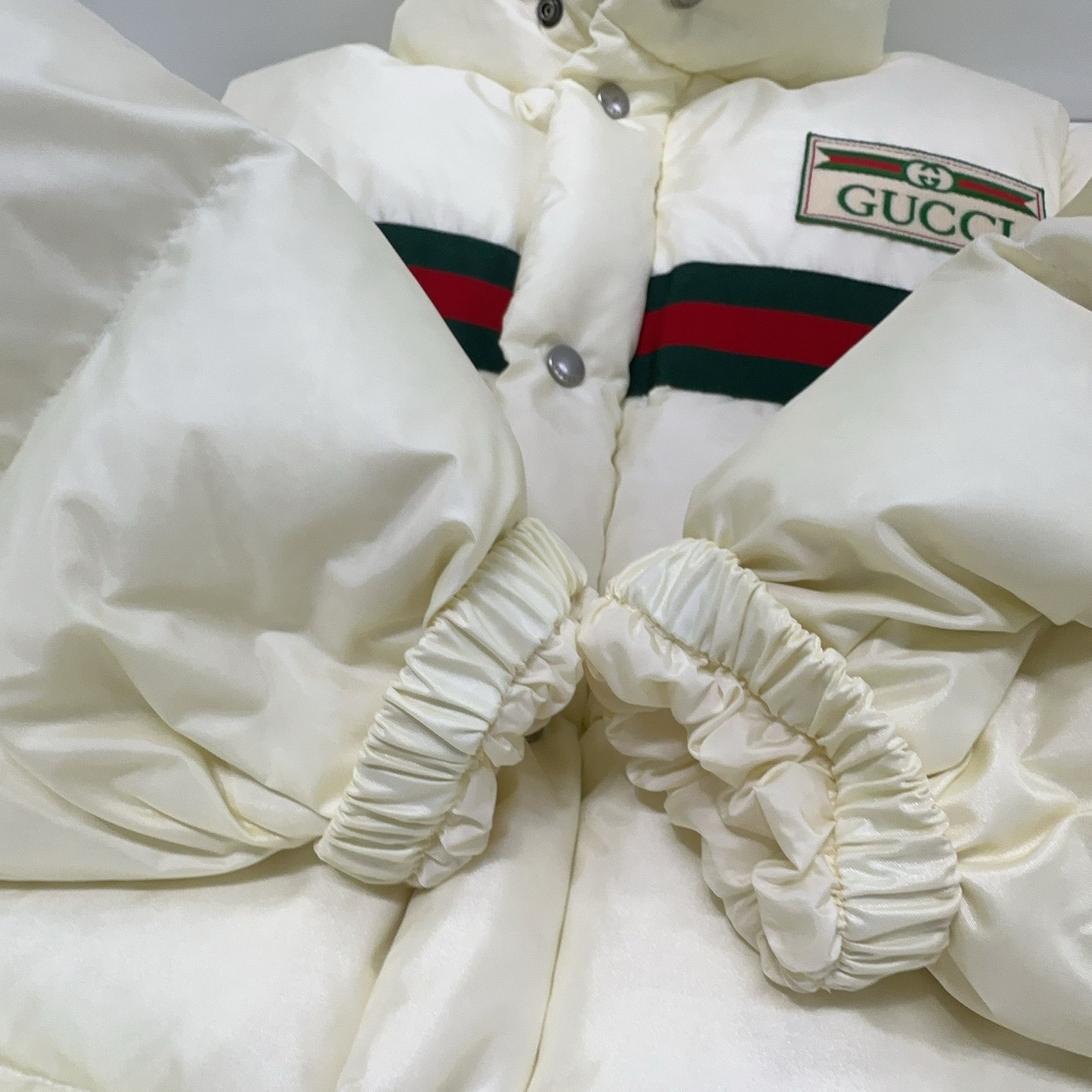Gucci Gucci Logo Stripe Detachable Sleeve Puffer Jacket IT 46 Size L / US 10 / IT 46 - 11 Thumbnail