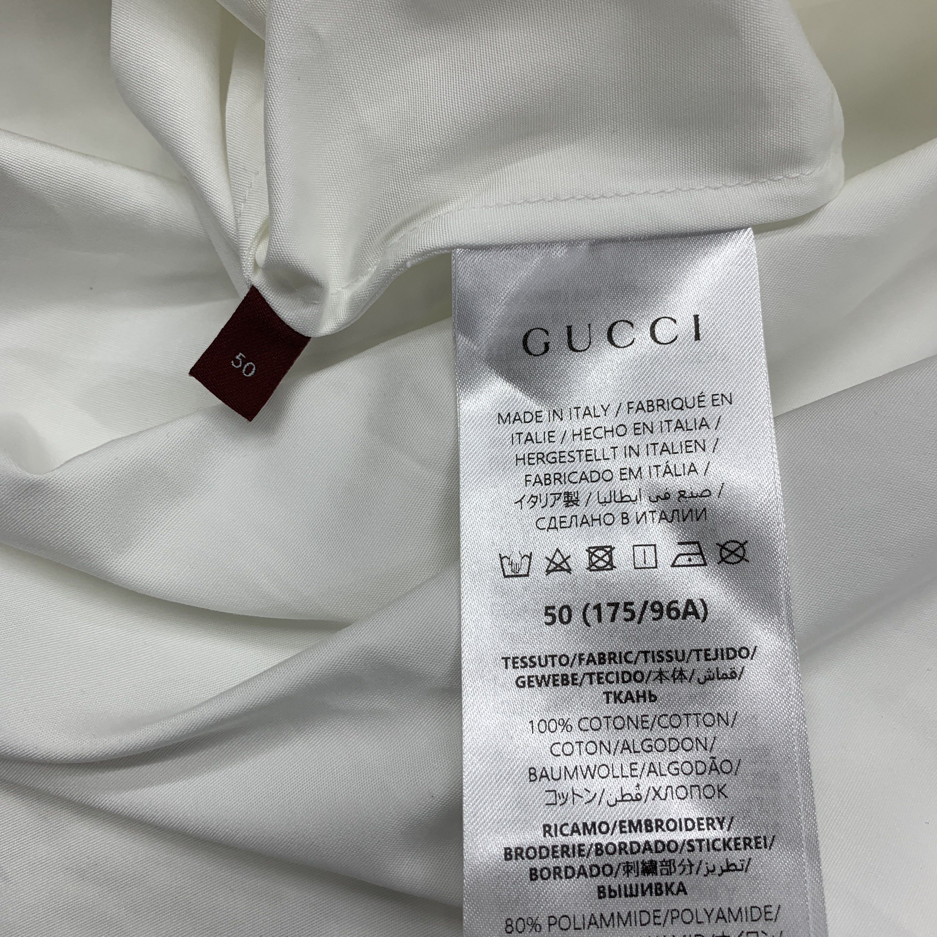 Gucci Gucci Logo Embroidery Short Sleeve Shirt 50 Size US M / EU 48-50 / 2 - 4 Thumbnail