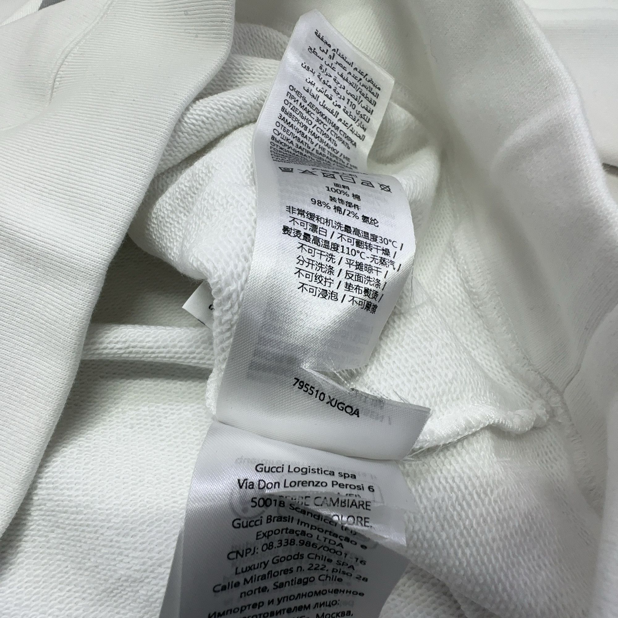 Gucci Gucci Graphic Logo Sweatshirt White Size S Size US S / EU 44-46 / 1 - 4 Thumbnail