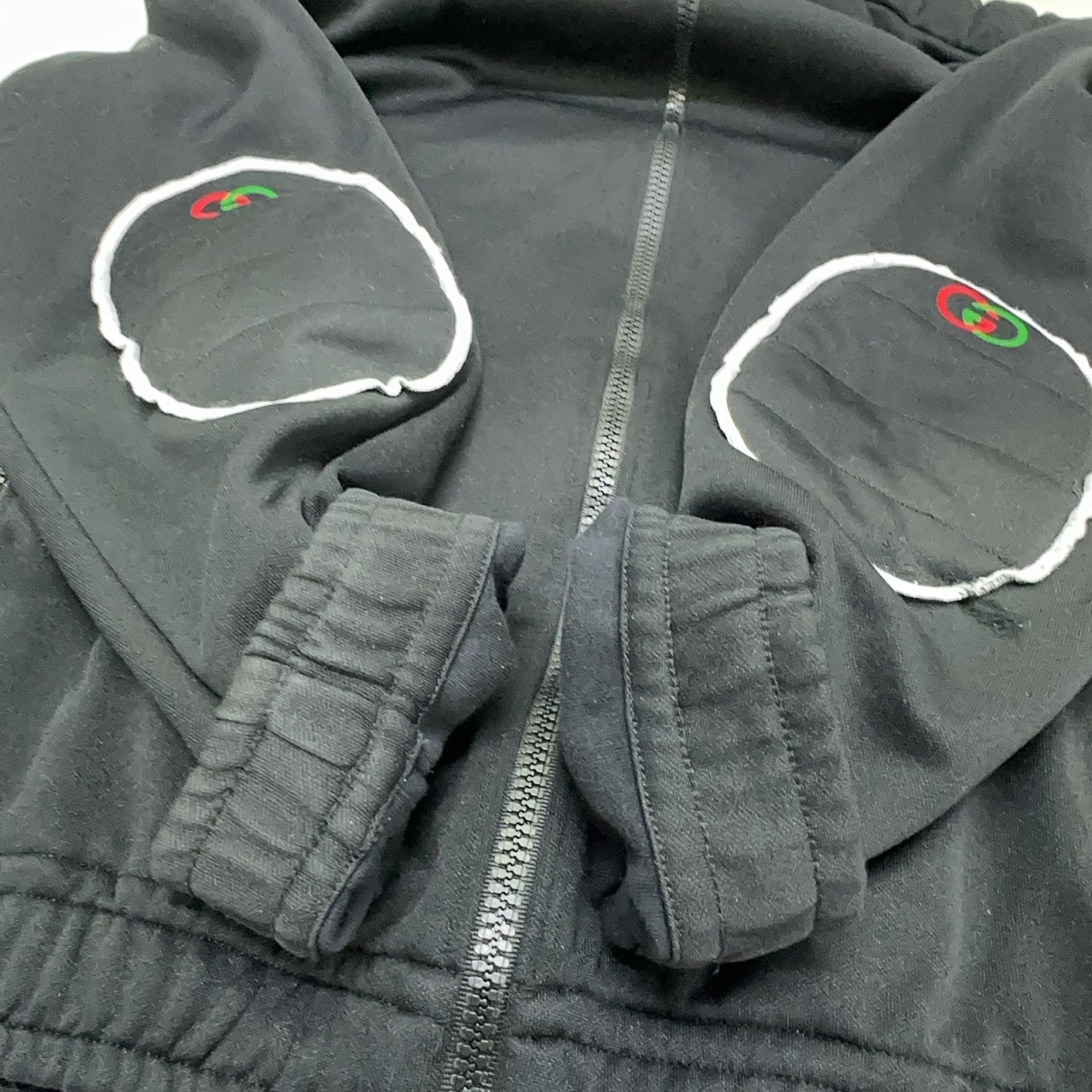 Gucci Gucci Interlocking G Elbow Patch Zip Hoodie M Size US M / EU 48-50 / 2 - 13 Thumbnail