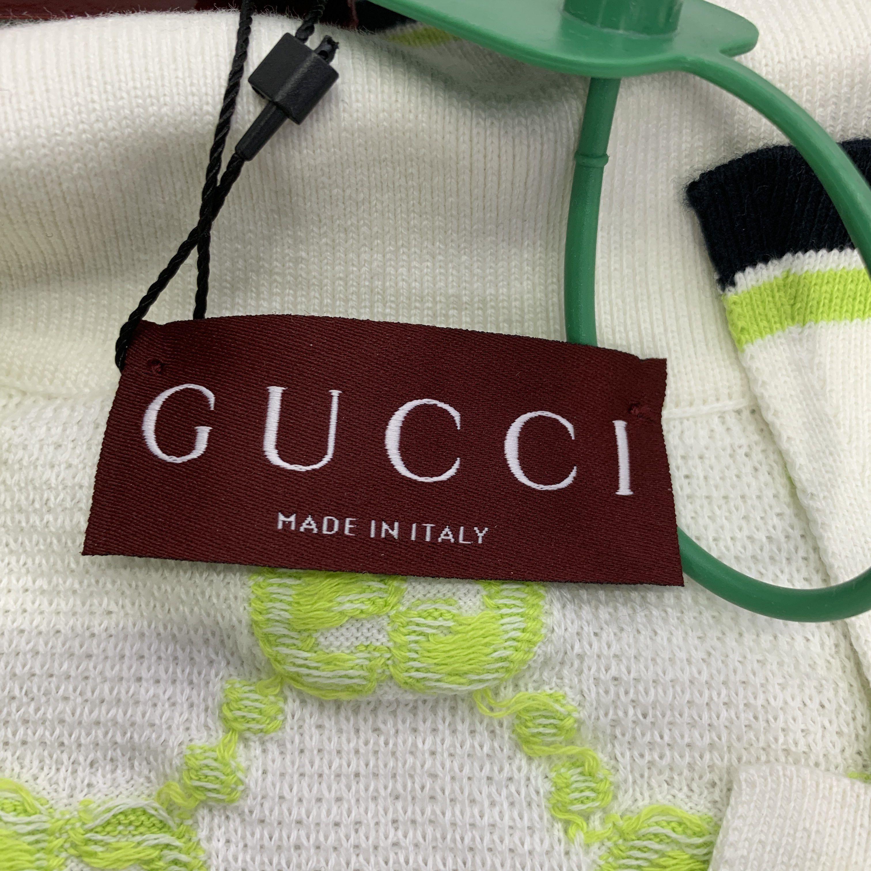 Gucci Gucci GG Logo Intarsia Knit Polo Shirt Size S Size S / US 4 / IT 40 - 3 Thumbnail