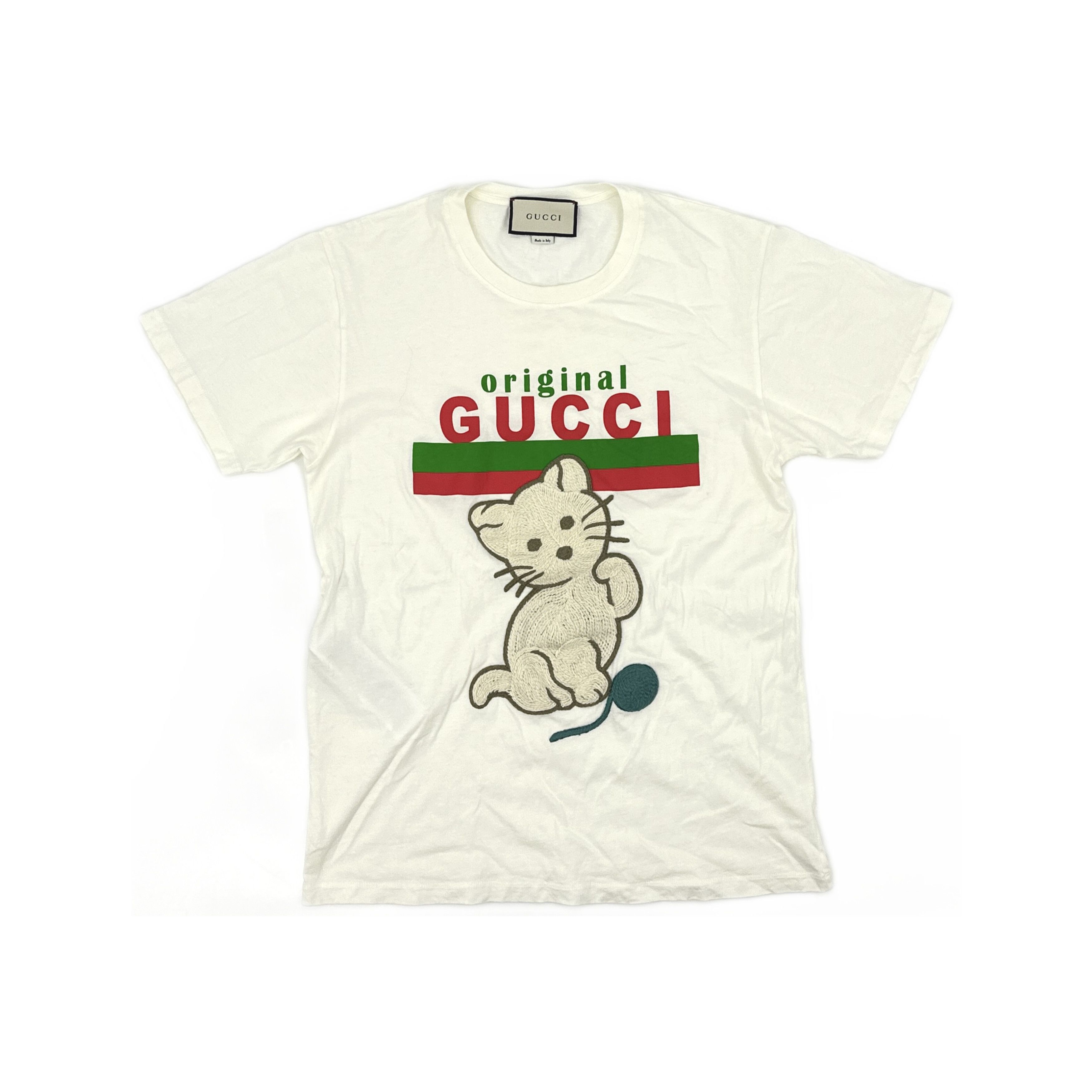 Gucci Gucci Cat Graphic Logo T-Shirt XS Size XS / US 0-2 / IT 36-38 - 2 Thumbnail