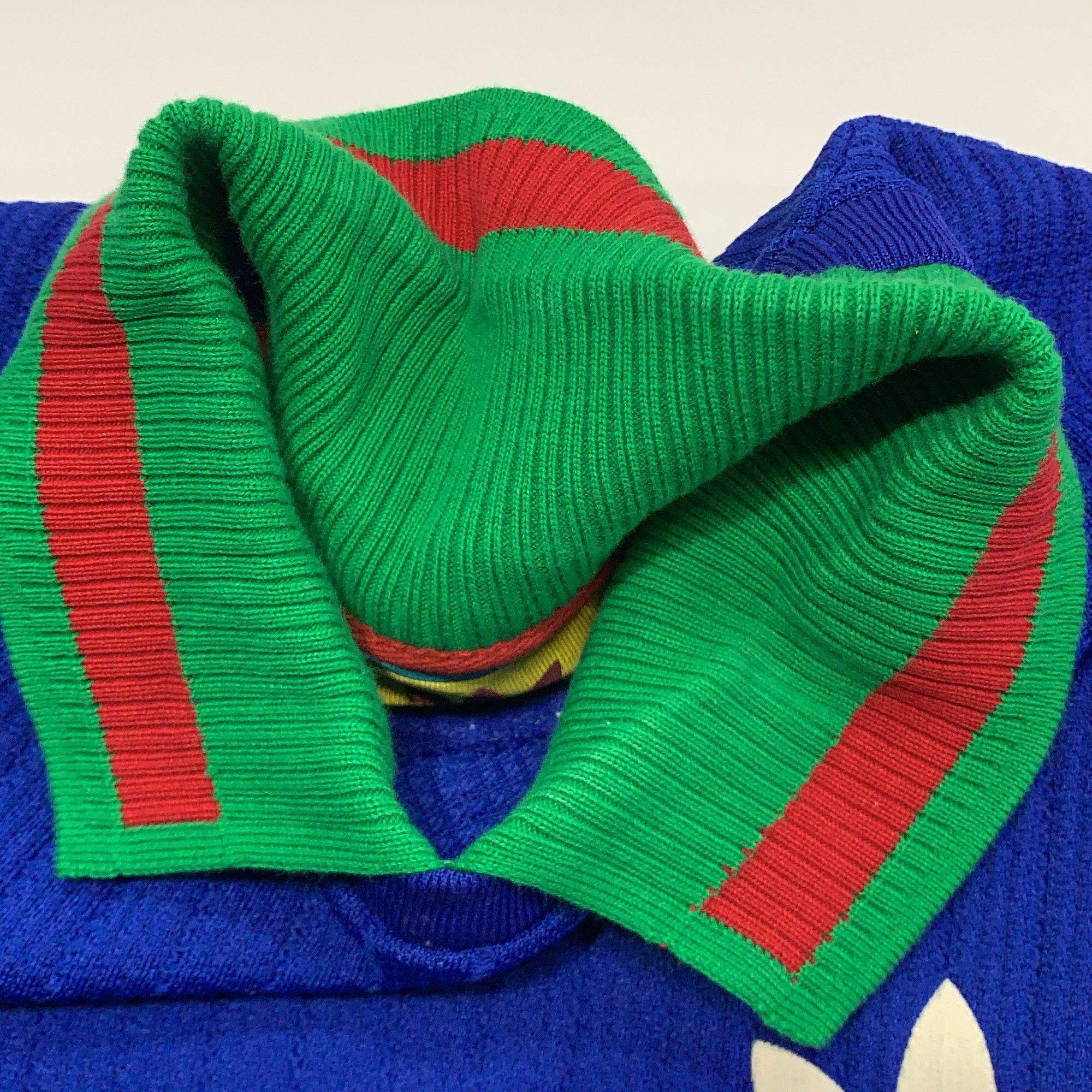 Adidas × Gucci Gucci x Adidas Logo Embroidery Polo Shirt Blue S Size US S / EU 44-46 / 1 - 8 Thumbnail