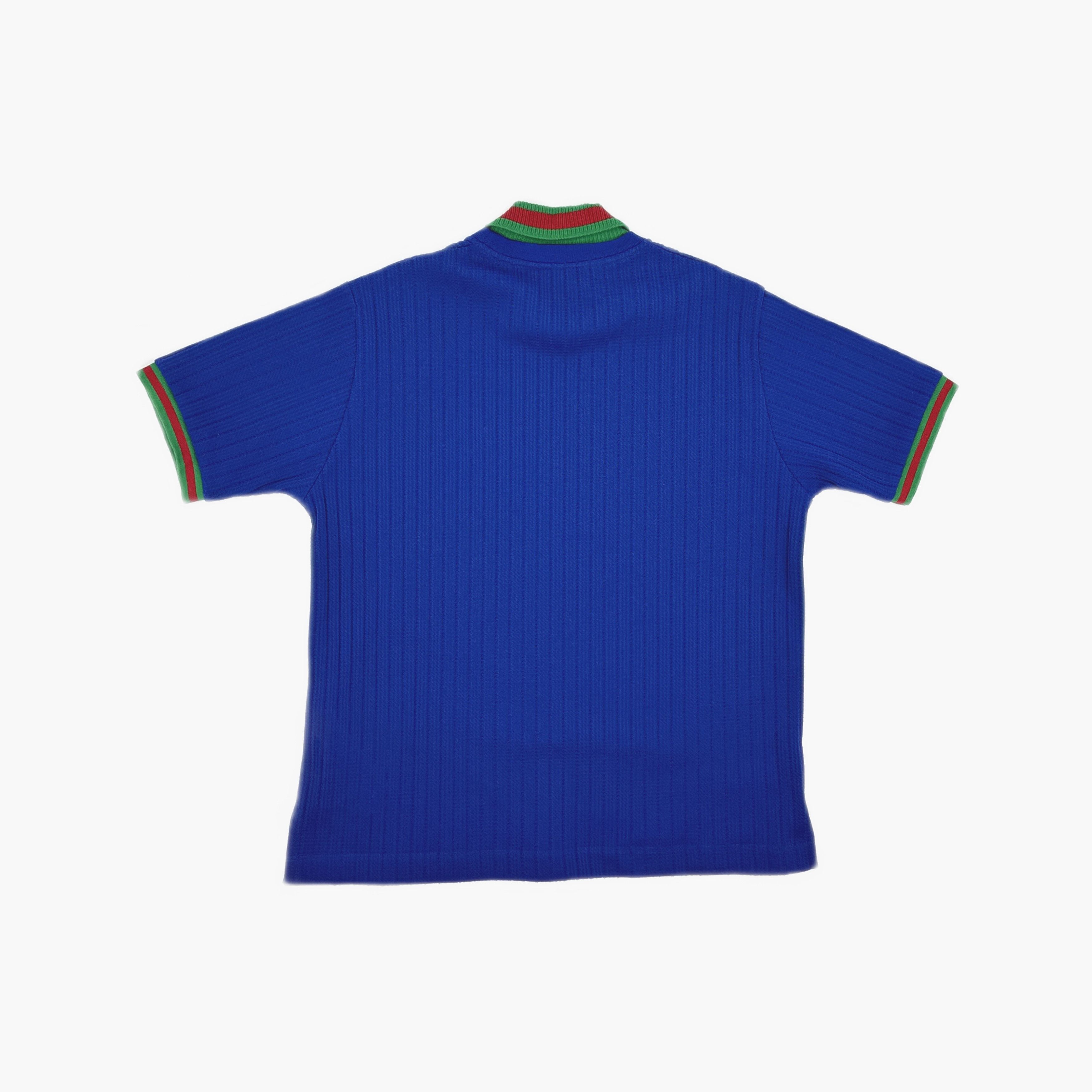 Adidas × Gucci Gucci x Adidas Logo Embroidery Polo Shirt Blue S Size US S / EU 44-46 / 1 - 3 Thumbnail
