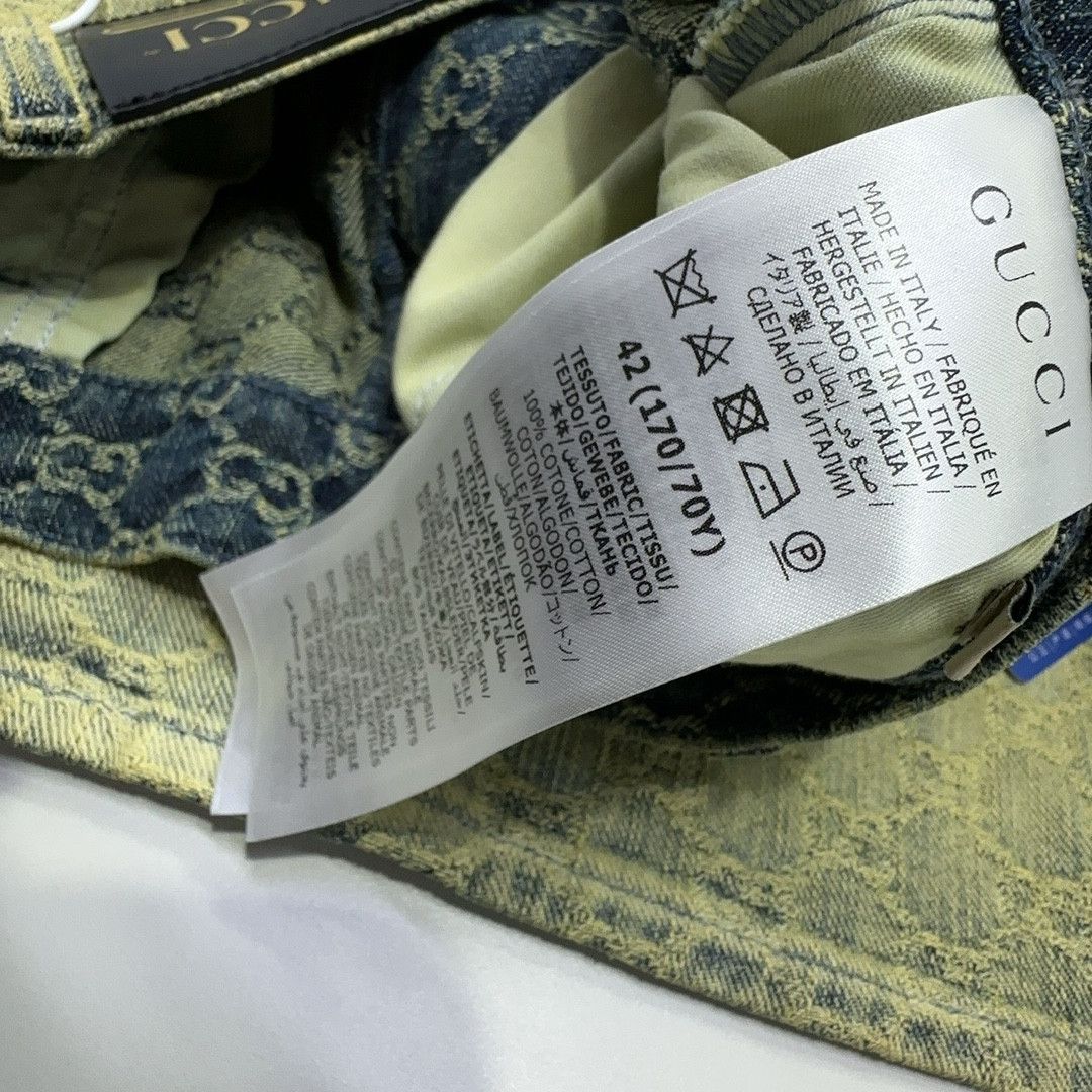 Gucci Gucci GG Monogram Denim Mini Skirt Size 42 Size 28" / US 6 / IT 42 - 5 Thumbnail