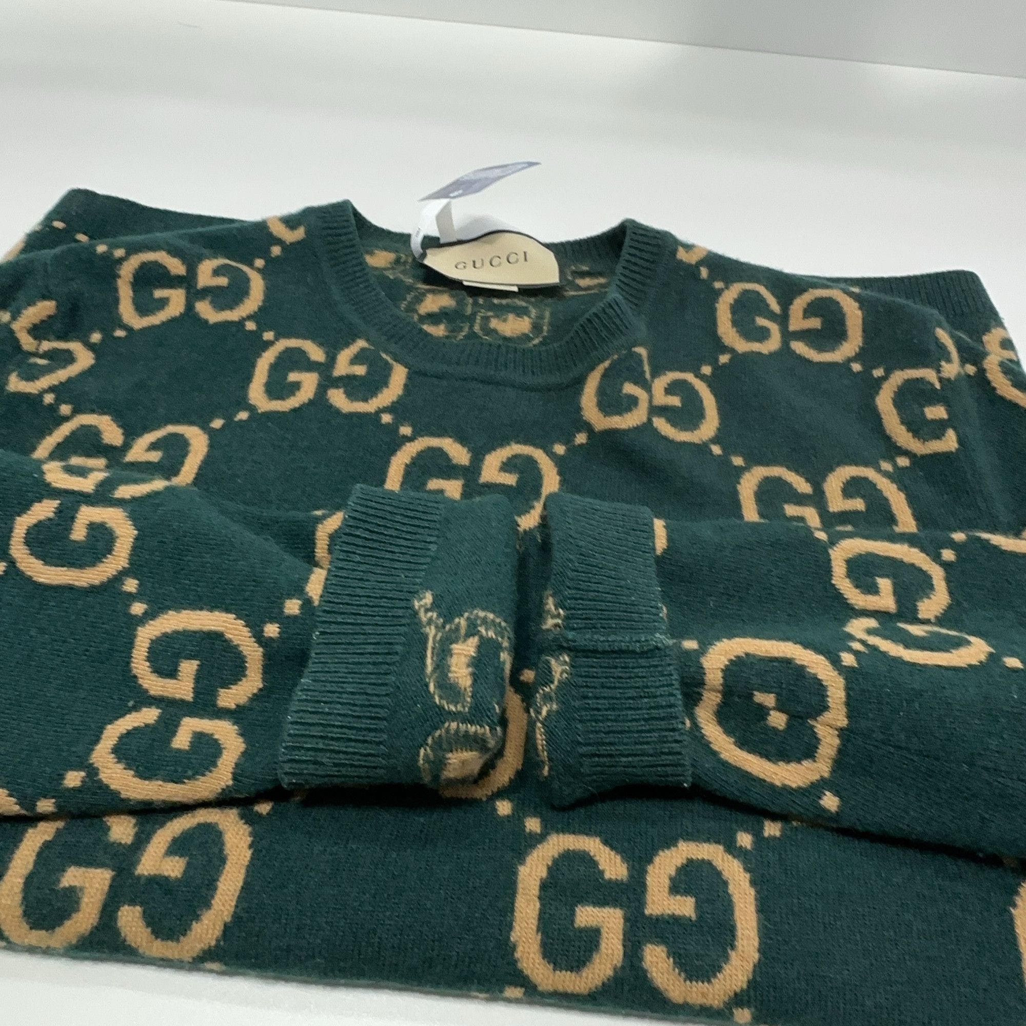 Gucci Gucci GG Jacquard Wool Sweater XS Size US XS / EU 42 / 0 - 12 Thumbnail