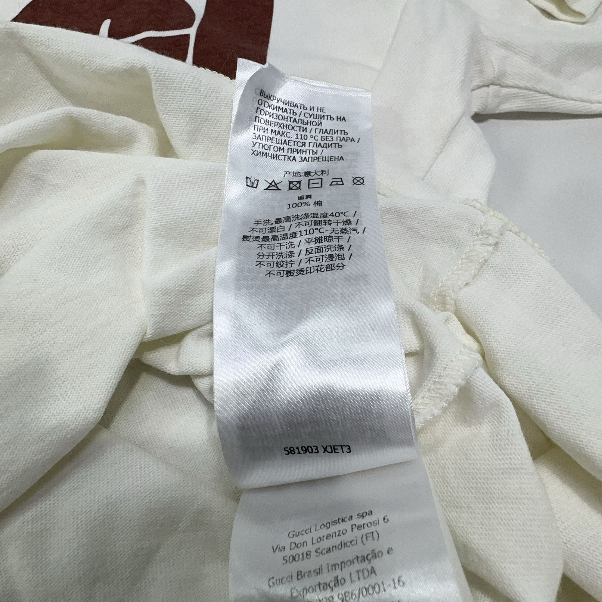 Gucci Gucci Skunk Logo Long Sleeve T-Shirt White Size S Size US S / EU 44-46 / 1 - 6 Thumbnail