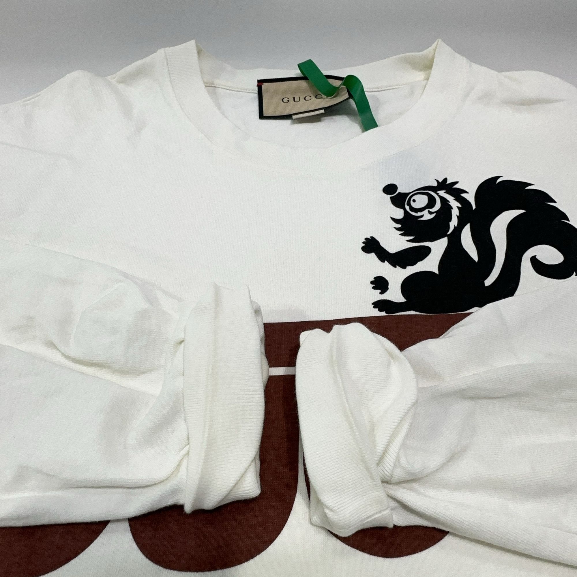 Gucci Gucci Skunk Logo Long Sleeve T-Shirt White Size S Size US S / EU 44-46 / 1 - 11 Thumbnail