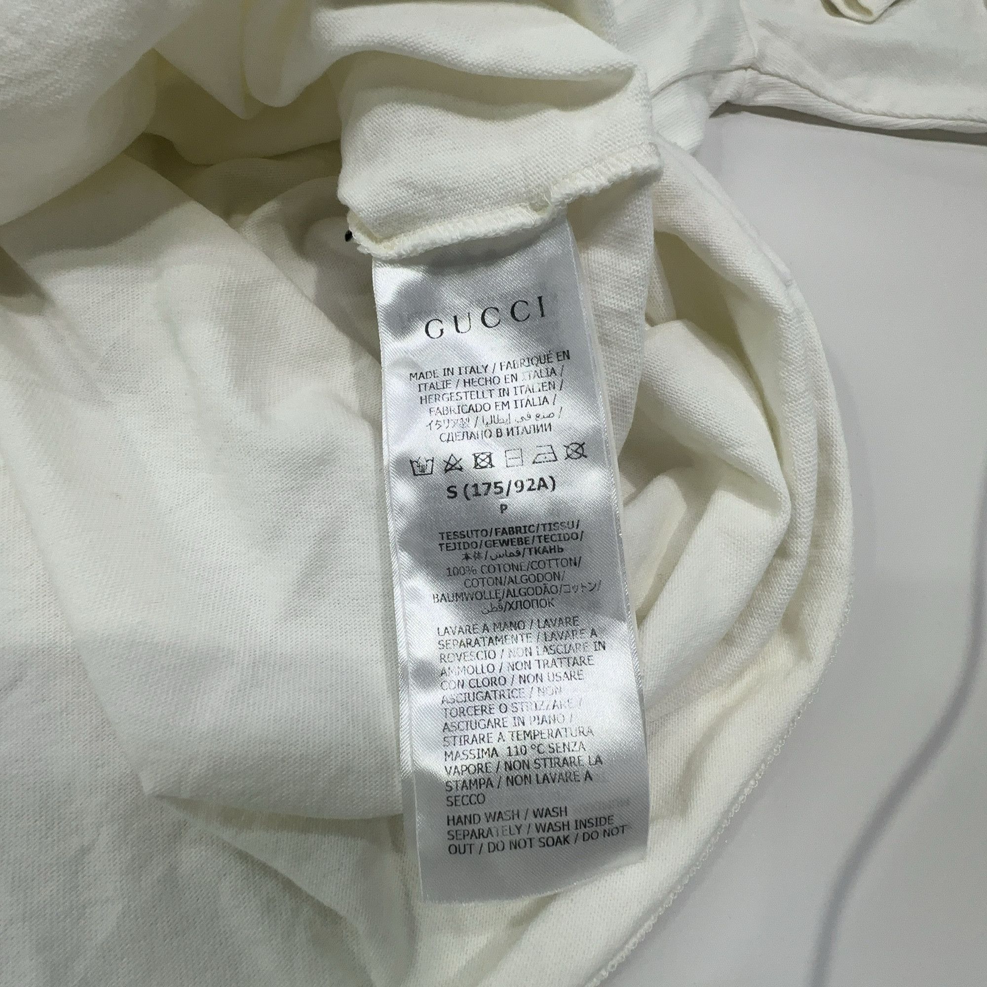 Gucci Gucci Skunk Logo Long Sleeve T-Shirt White Size S Size US S / EU 44-46 / 1 - 5 Thumbnail