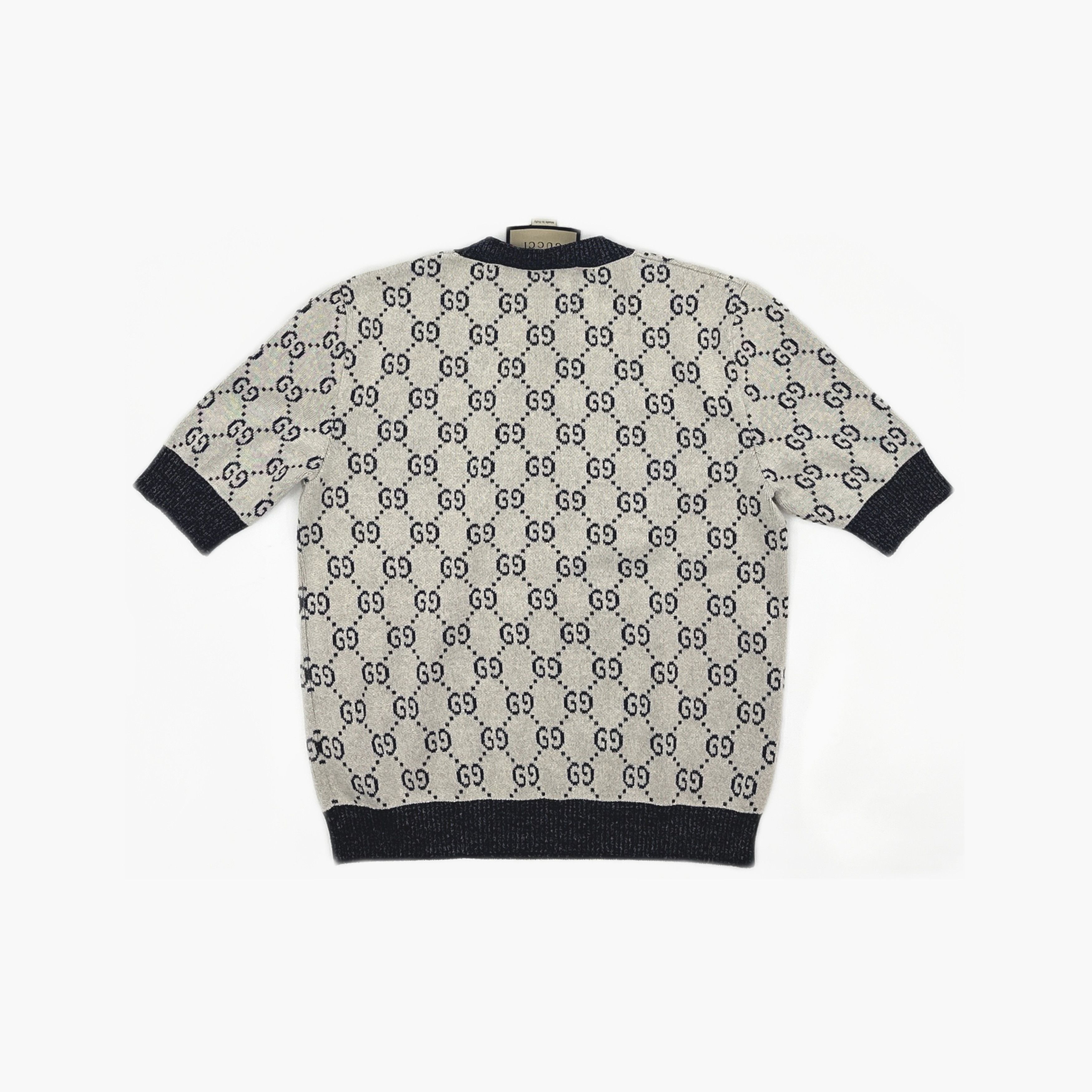 Gucci Gucci Aria GG Logo Lamé Knit Top Size M Size M / US 6-8 / IT 42-44 - 3 Thumbnail