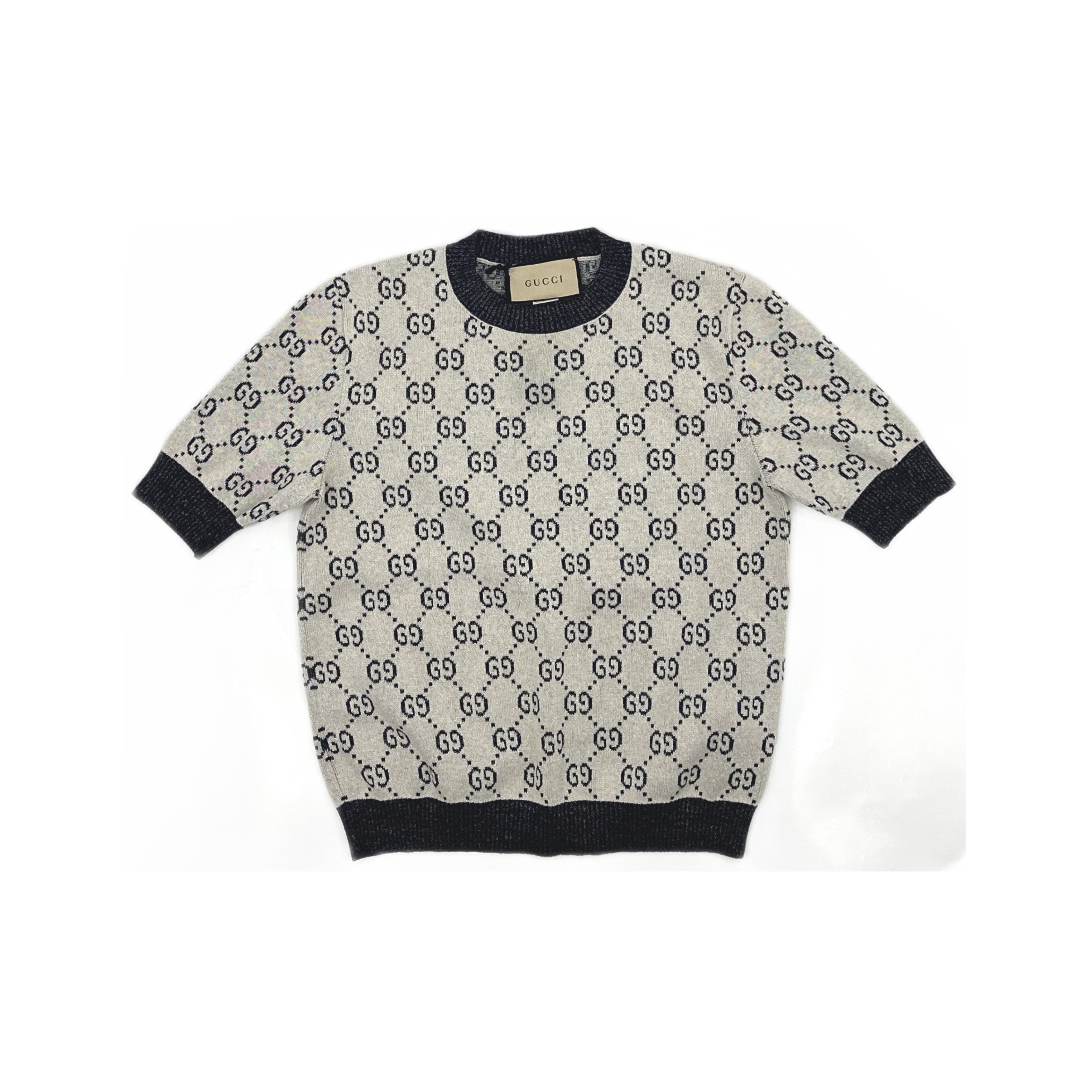 Gucci Gucci Aria GG Logo Lamé Knit Top Size M Size M / US 6-8 / IT 42-44 - 2 Thumbnail