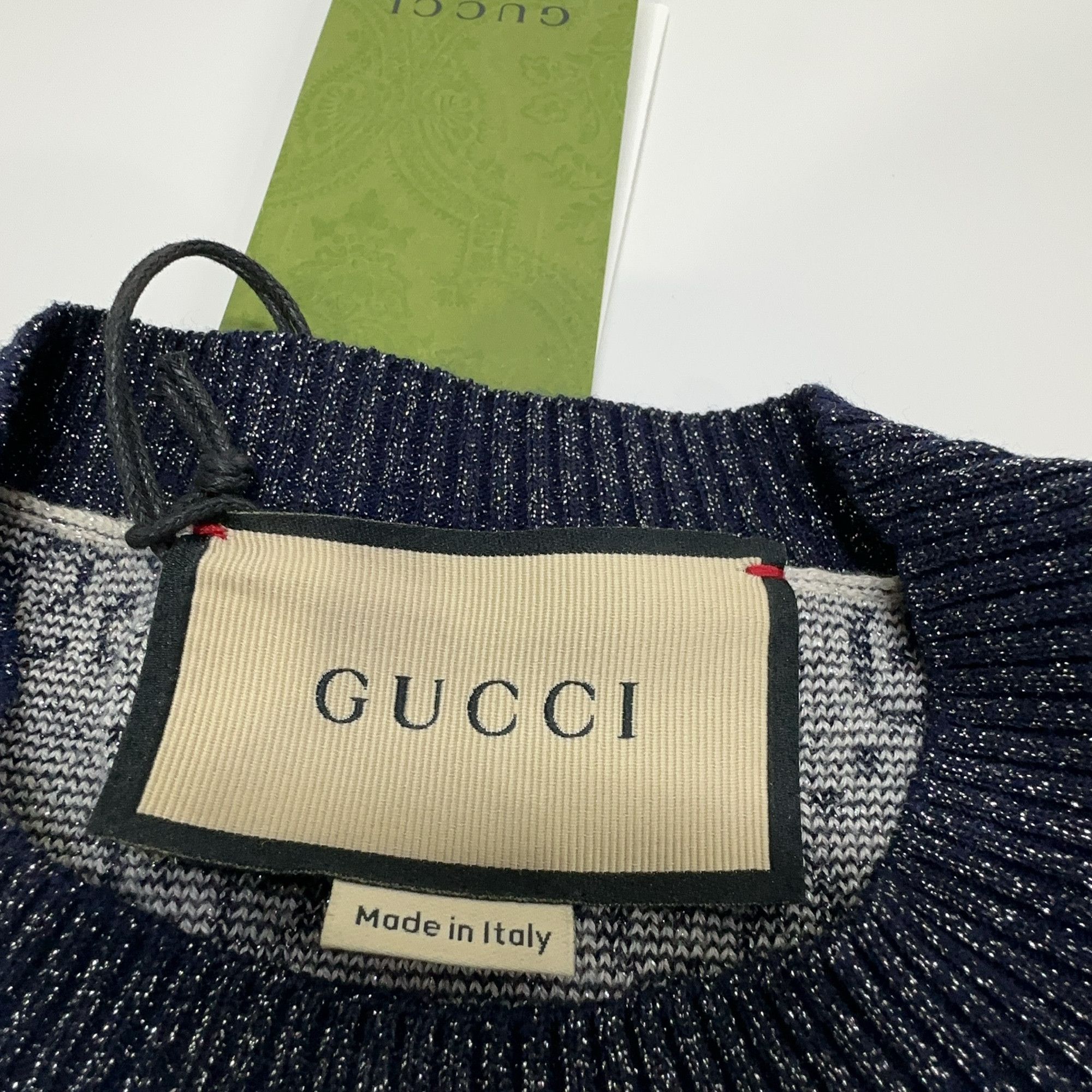 Gucci Gucci Aria GG Logo Lamé Knit Top Size M Size M / US 6-8 / IT 42-44 - 5 Thumbnail
