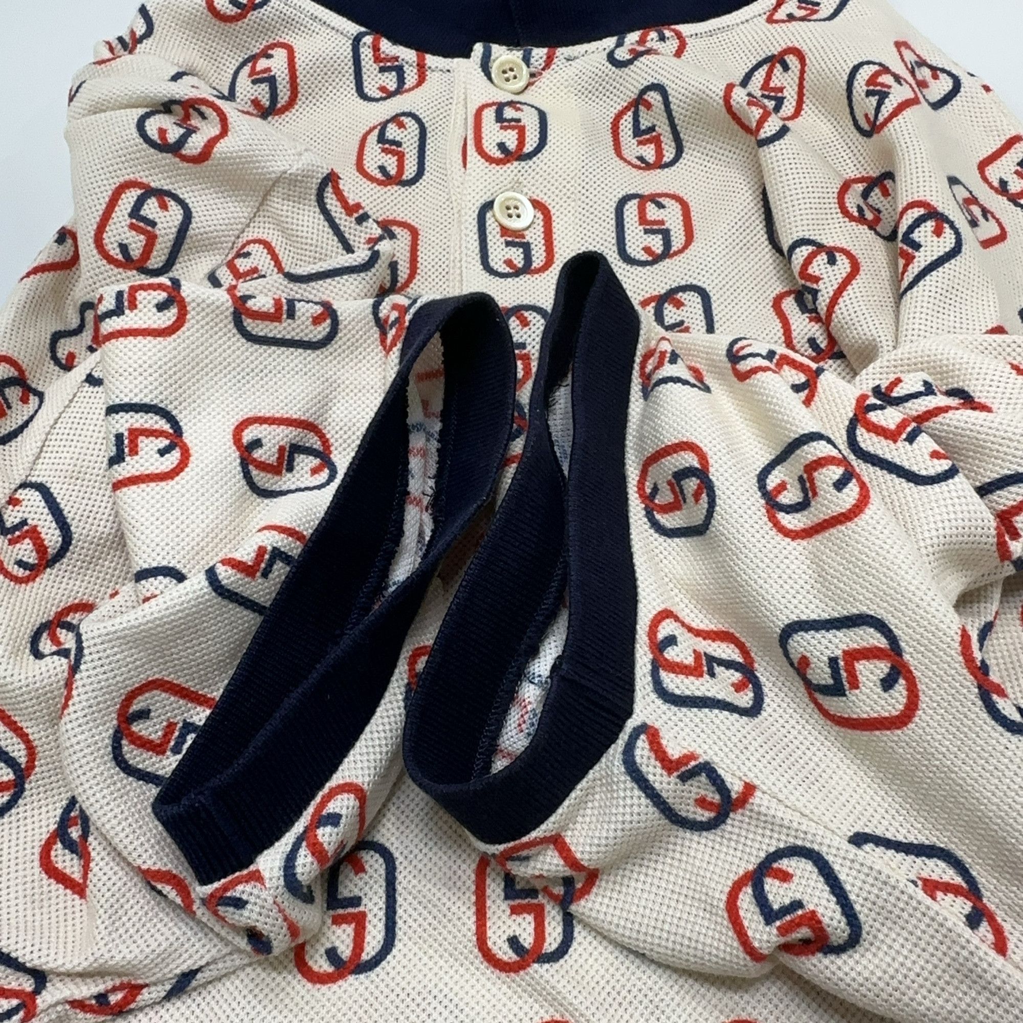 Gucci Gucci Logo Print Polo Shirt Size M Size US M / EU 48-50 / 2 - 7 Thumbnail