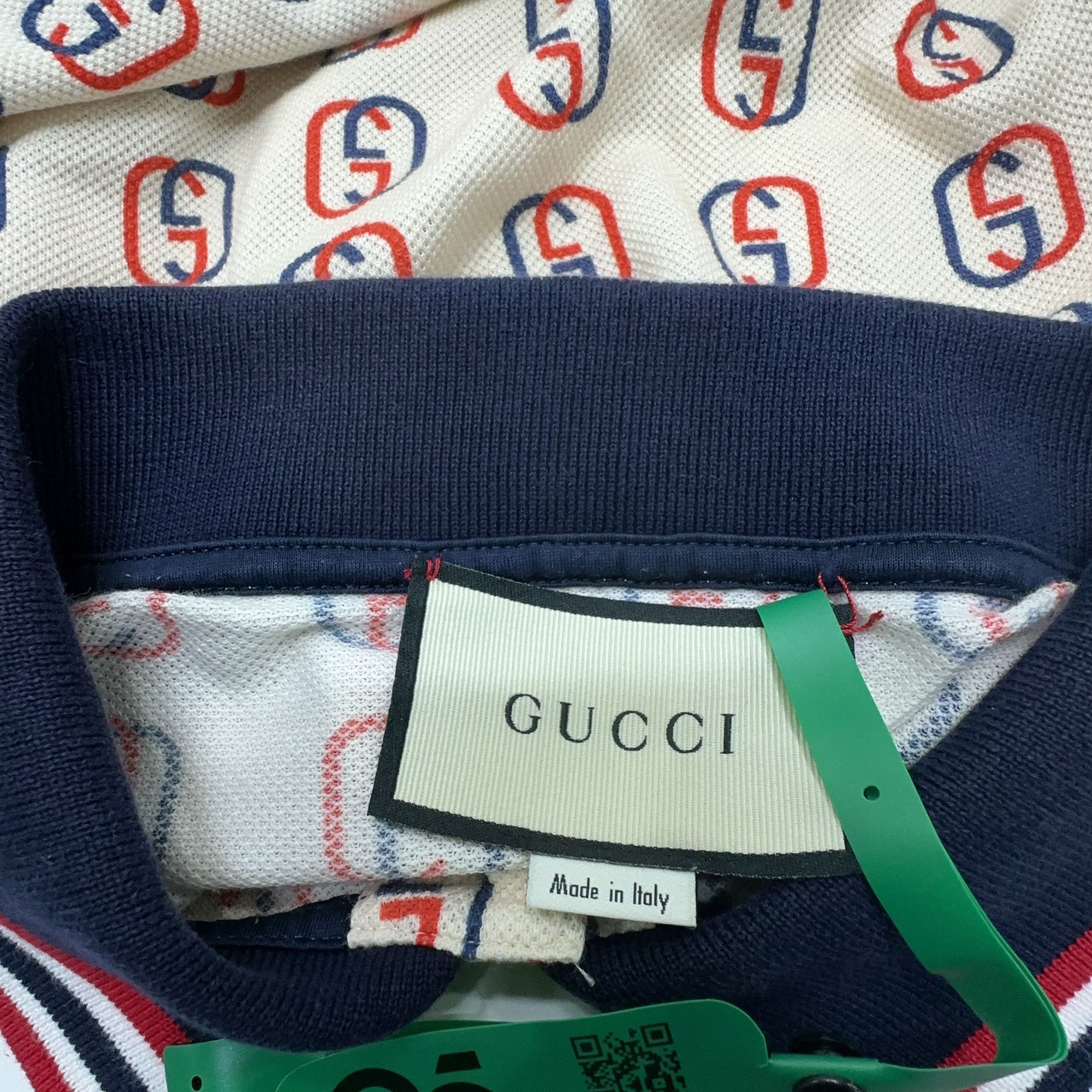 Gucci Gucci Logo Print Polo Shirt Size M Size US M / EU 48-50 / 2 - 8 Thumbnail
