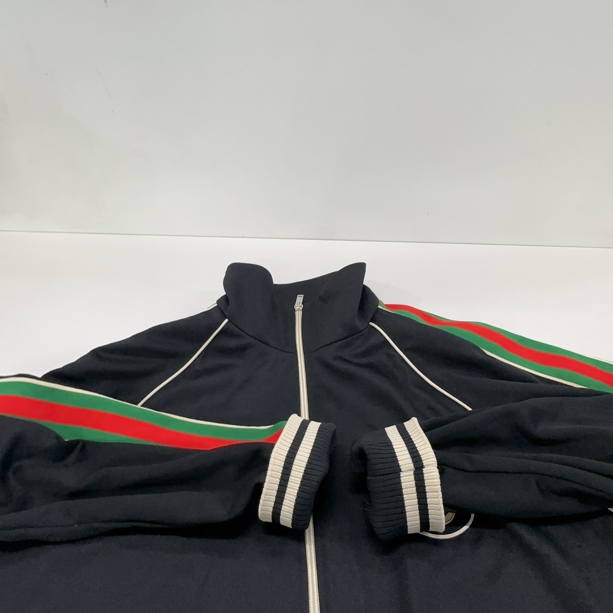 Gucci Gucci Web Stripe Logo Track Jacket XXXL Size US XXL / EU 58 / 5 - 11 Thumbnail