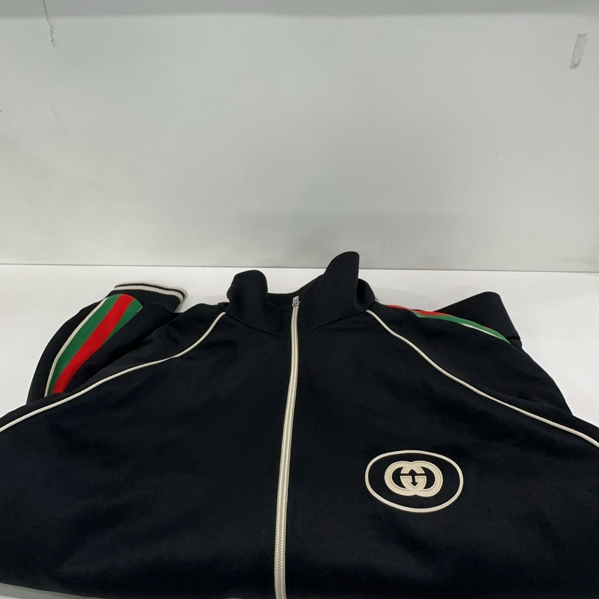 Gucci Gucci Web Stripe Logo Track Jacket XXXL Size US XXL / EU 58 / 5 - 9 Thumbnail