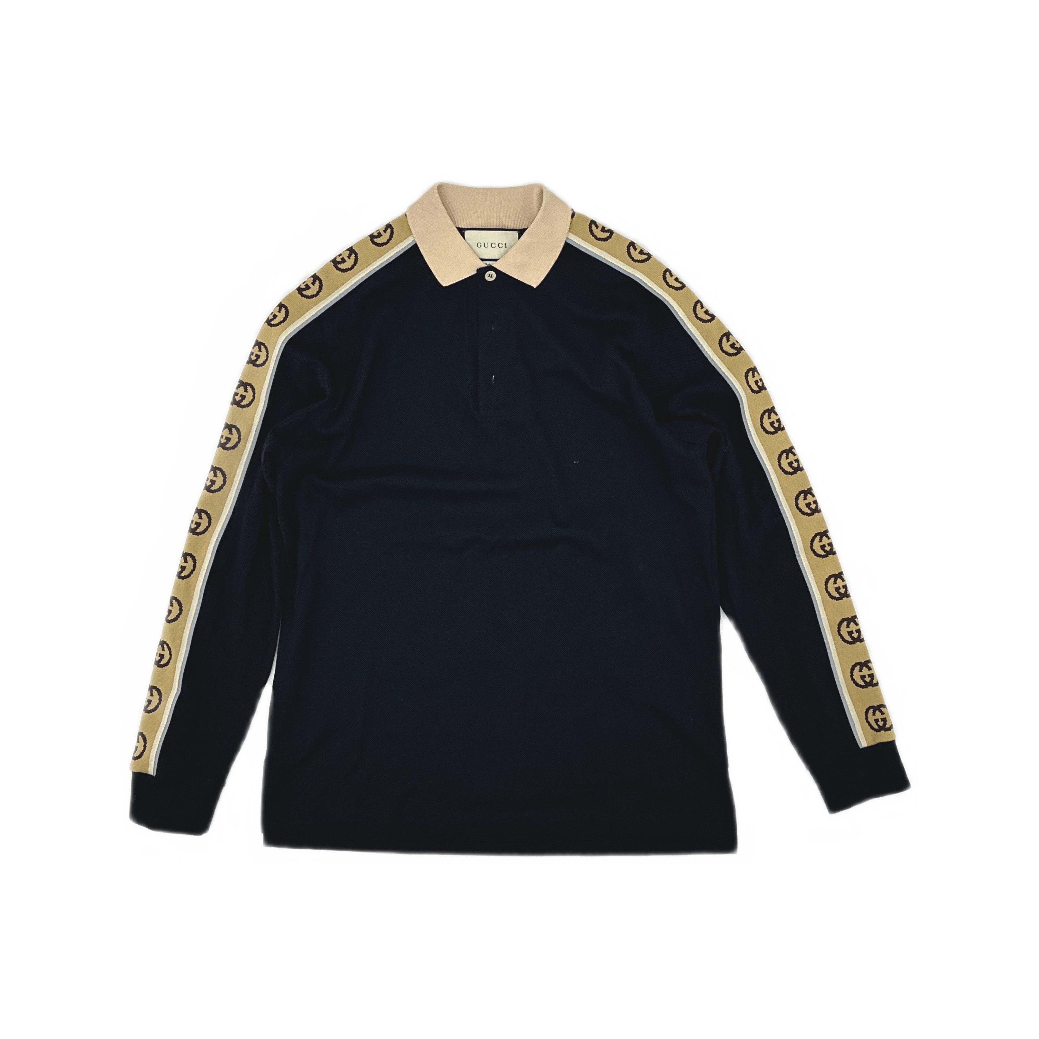 Gucci Gucci Side Stripe Long Sleeve Polo S Size US S / EU 44-46 / 1 - 2 Thumbnail