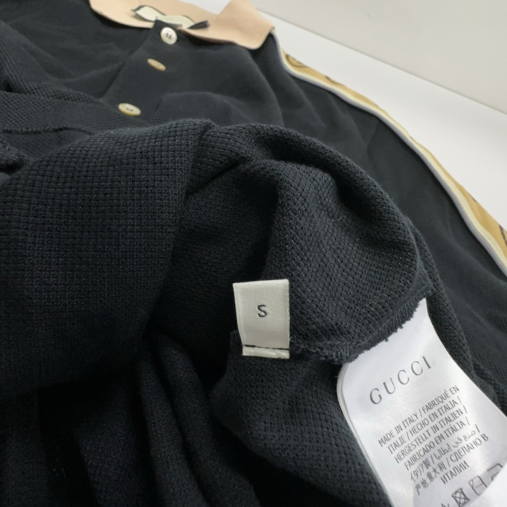 Gucci Gucci Side Stripe Long Sleeve Polo S Size US S / EU 44-46 / 1 - 5 Thumbnail