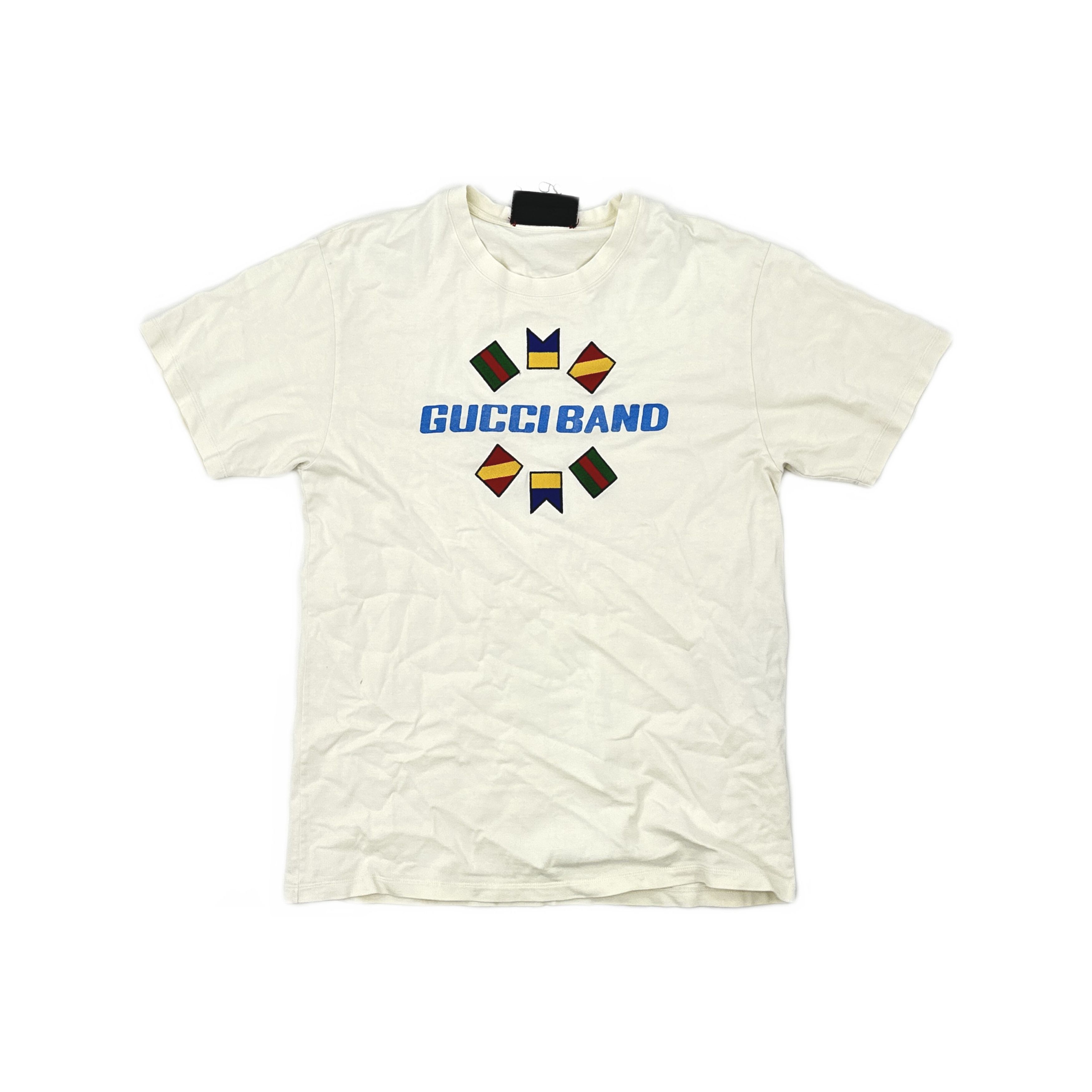 Gucci Gucci Band Logo Print T-Shirt S Size US S / EU 44-46 / 1 - 2 Thumbnail