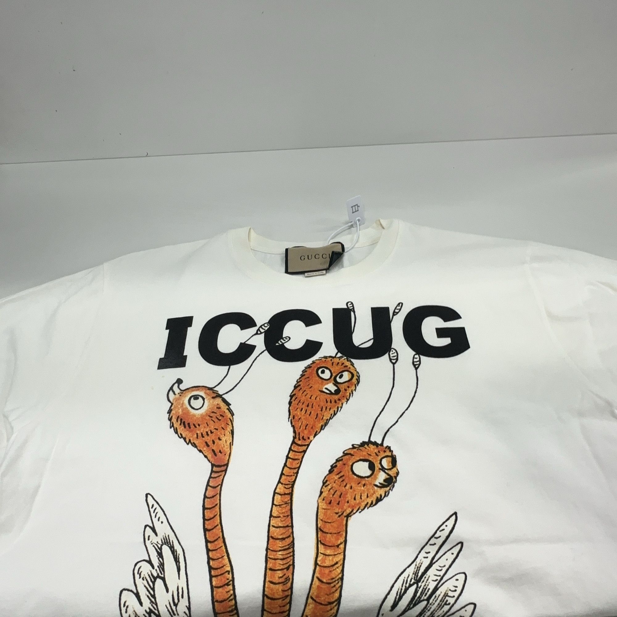 Gucci Gucci ICCUG Cartoon Print T-Shirt Size S Size US S / EU 44-46 / 1 - 11 Thumbnail