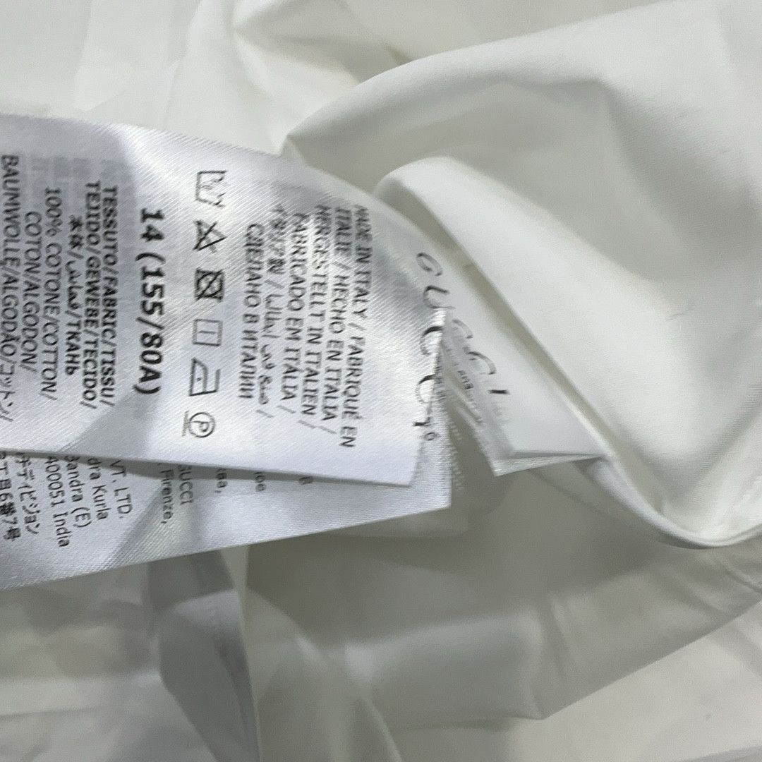 Gucci Gucci White Cotton Long Sleeve Button Up Shirt 36 Size US S / EU 44-46 / 1 - 5 Thumbnail