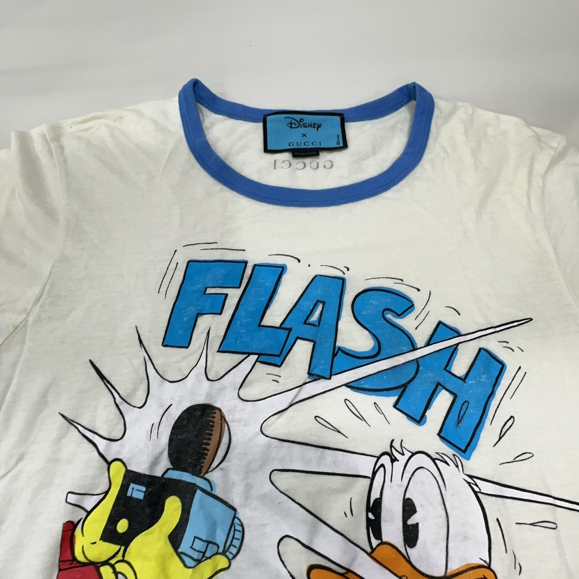 Gucci Gucci Disney Donald Duck Ringer T-Shirt XS Size XS / US 0-2 / IT 36-38 - 7 Thumbnail