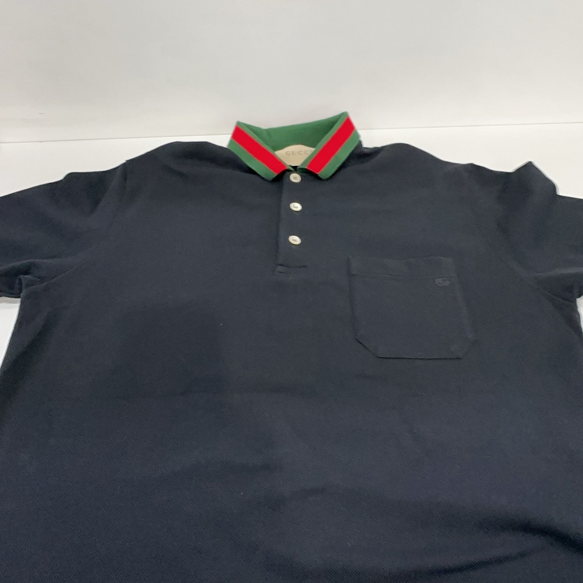 Gucci Gucci Web Collar Polo Shirt S Size US S / EU 44-46 / 1 - 8 Thumbnail