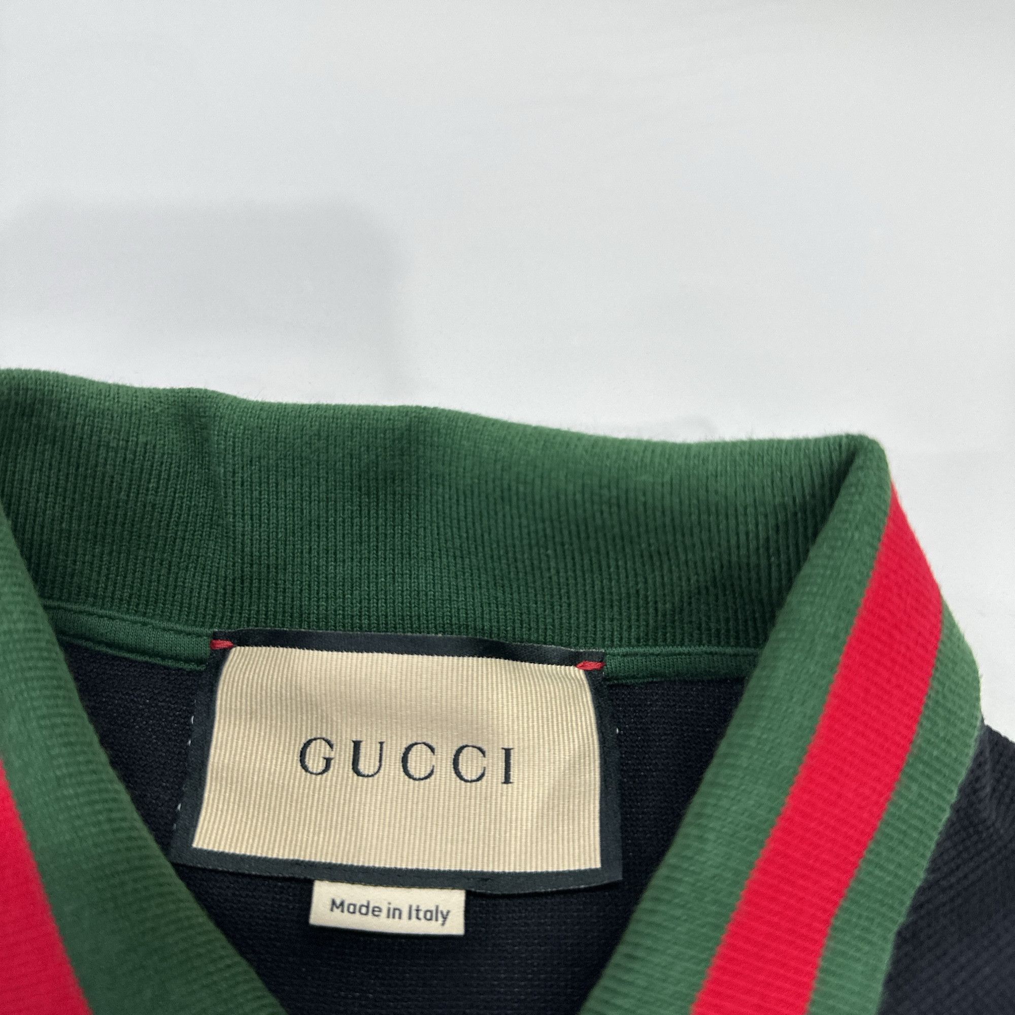 Gucci Gucci Web Collar Polo Shirt S Size US S / EU 44-46 / 1 - 4 Thumbnail