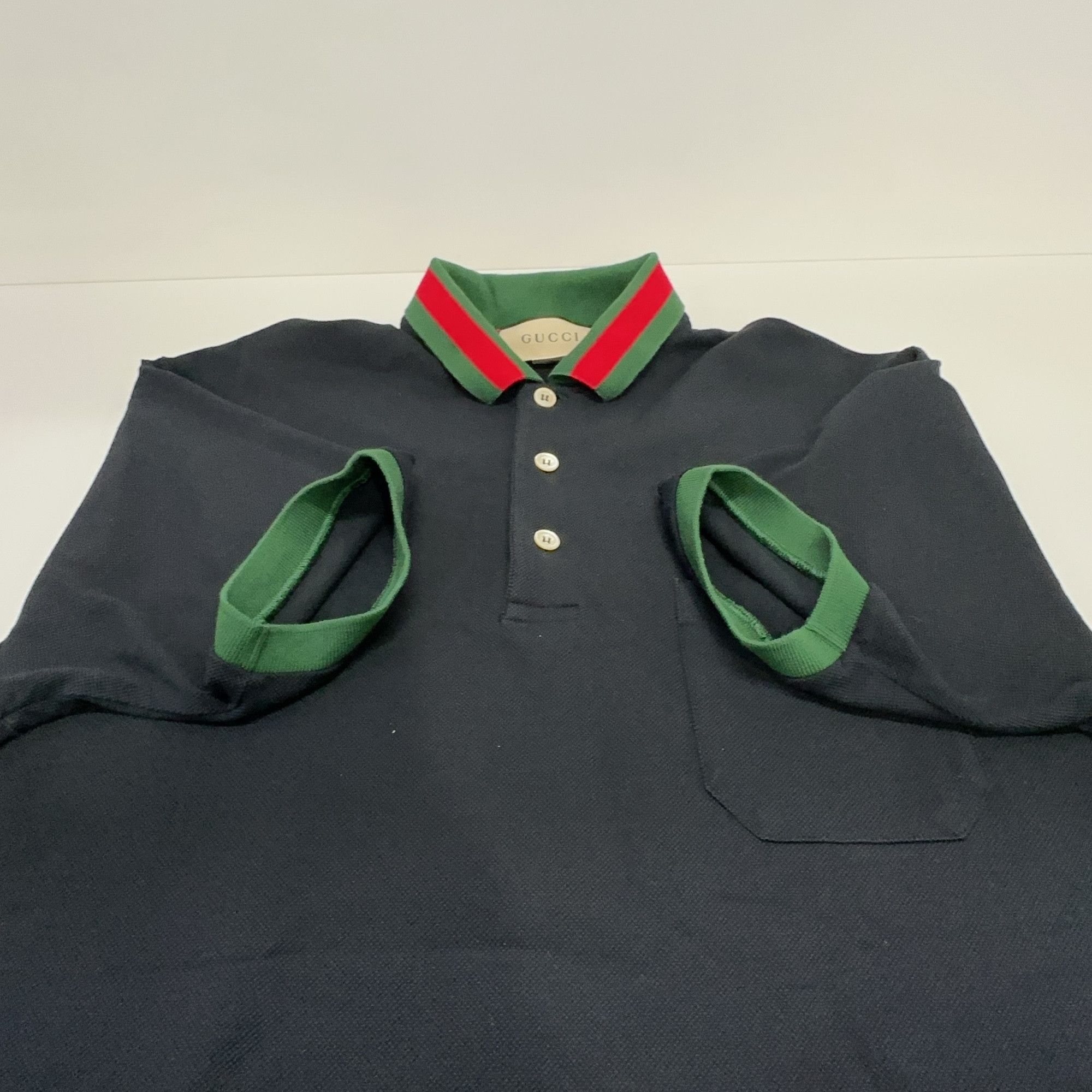 Gucci Gucci Web Collar Polo Shirt S Size US S / EU 44-46 / 1 - 10 Thumbnail