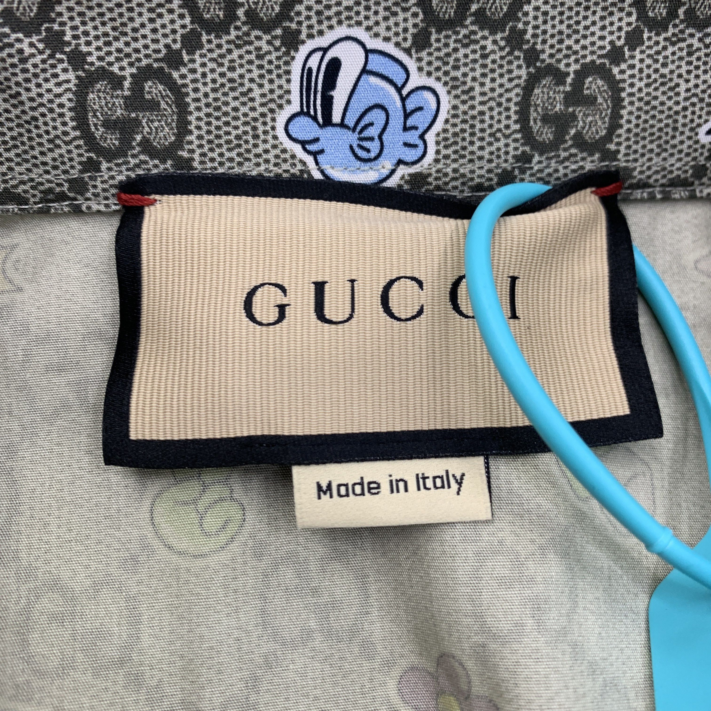 Gucci Gucci SS24 GG Supreme Cartoon Print Shirt 46 Size US S / EU 44-46 / 1 - 3 Thumbnail