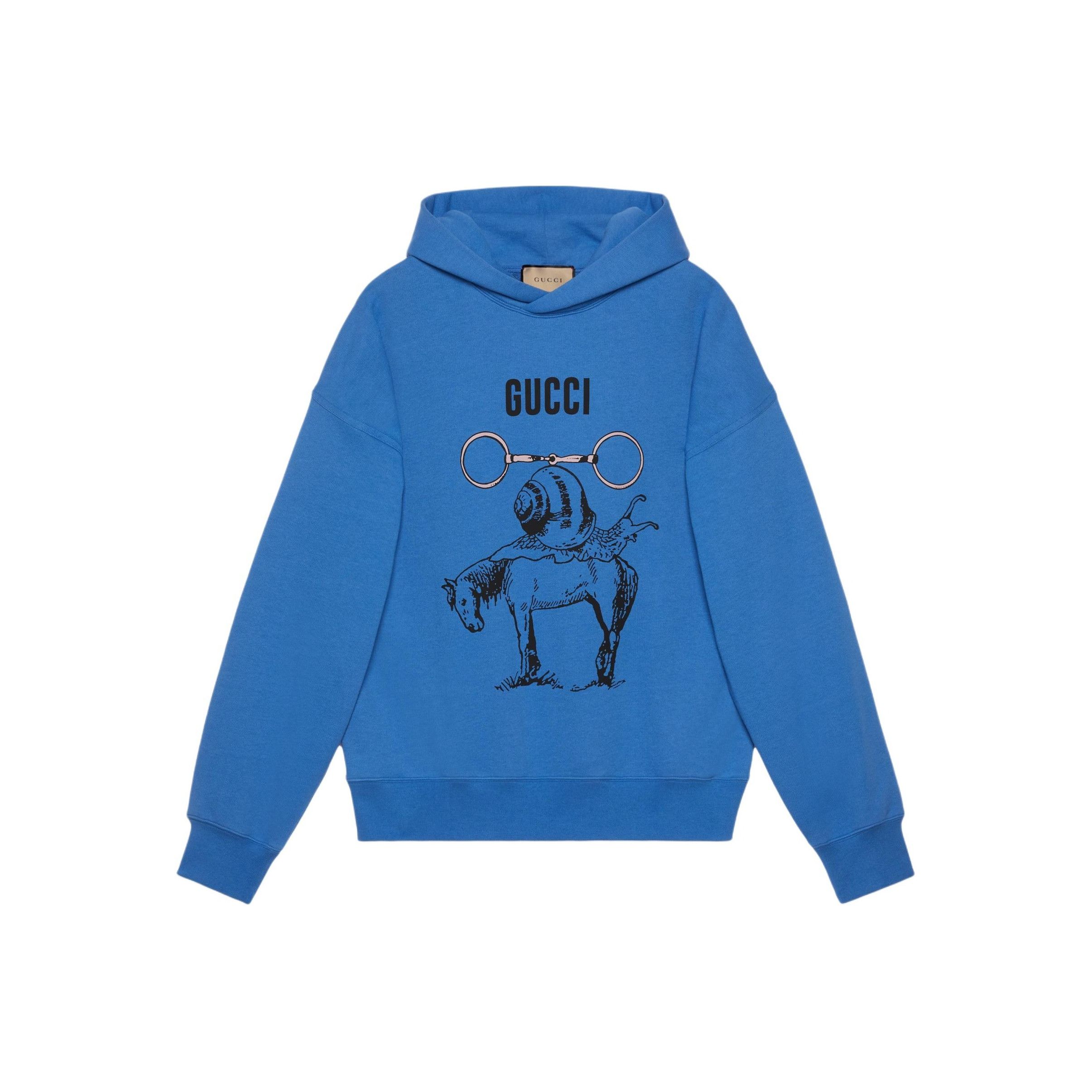 Gucci Gucci Graphic Snail Print Hoodie Size L Size US L / EU 52-54 / 3 - 2 Thumbnail