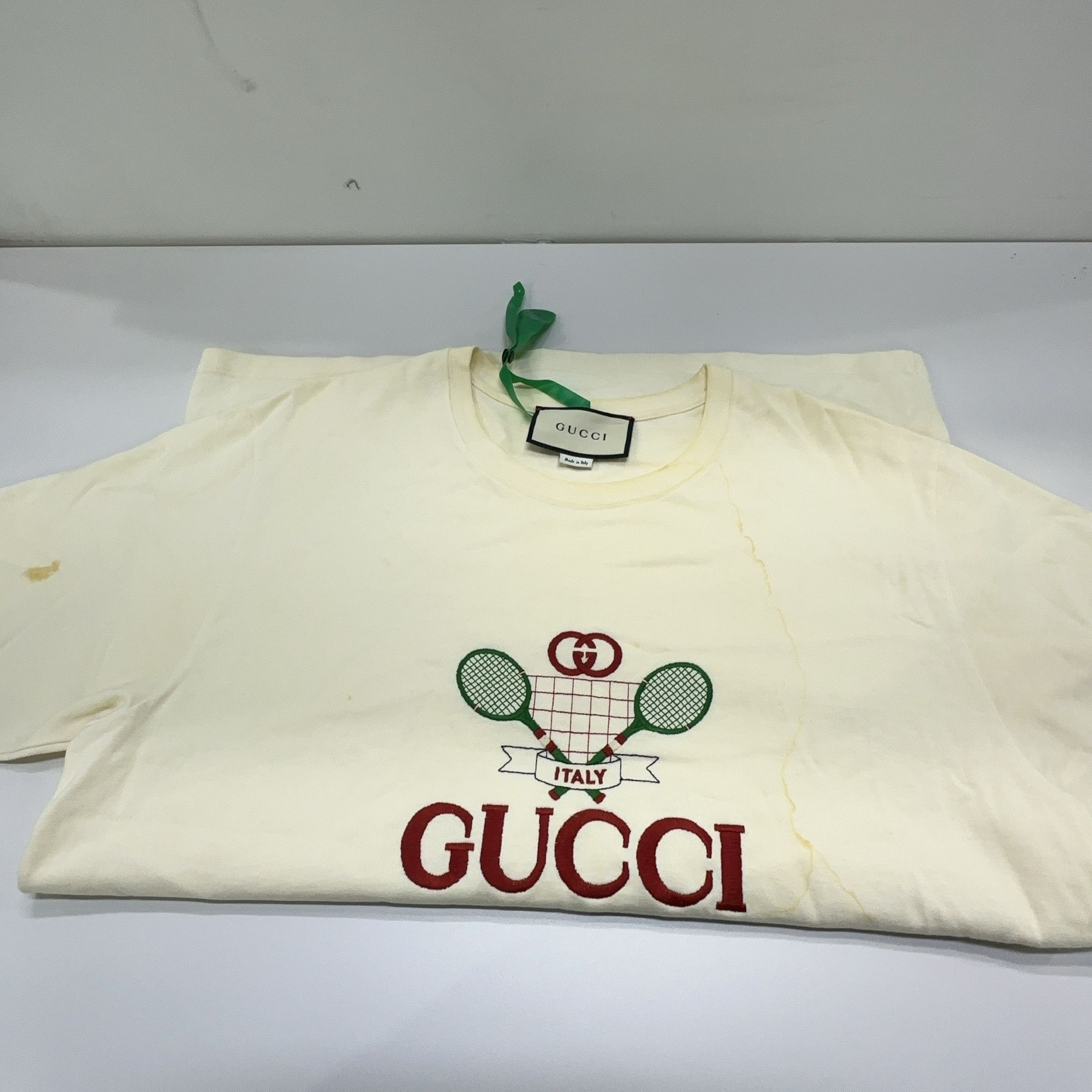 Gucci Gucci Tennis Racket Graphics T-Shirt US S Size US S / EU 44-46 / 1 - 7 Thumbnail
