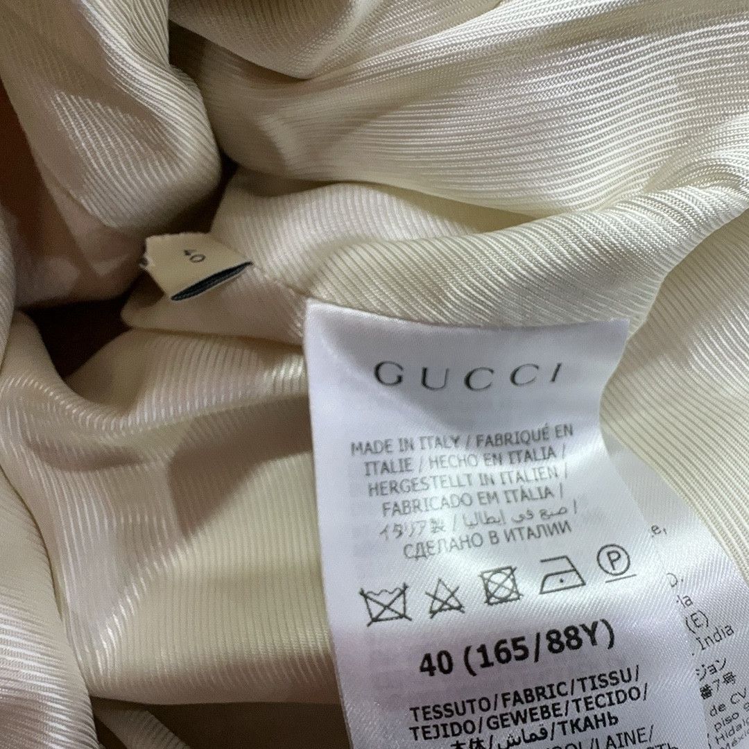 Gucci Gucci Ivory Wool Belted Jacket IT 40 Size S / US 4 / IT 40 - 6 Thumbnail