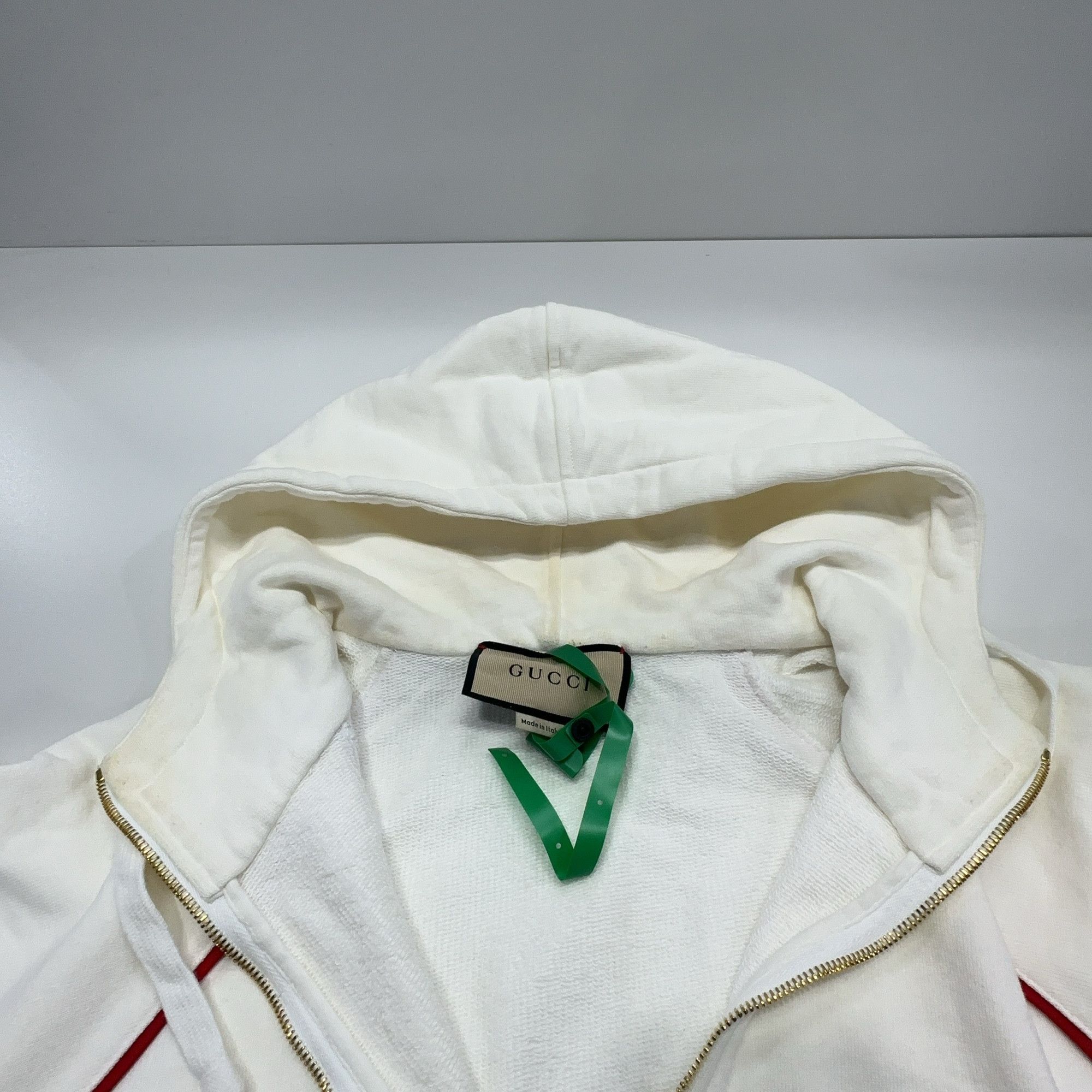 Gucci Gucci Web Stripe Half Zip Hoodie Size M Size US M / EU 48-50 / 2 - 7 Thumbnail