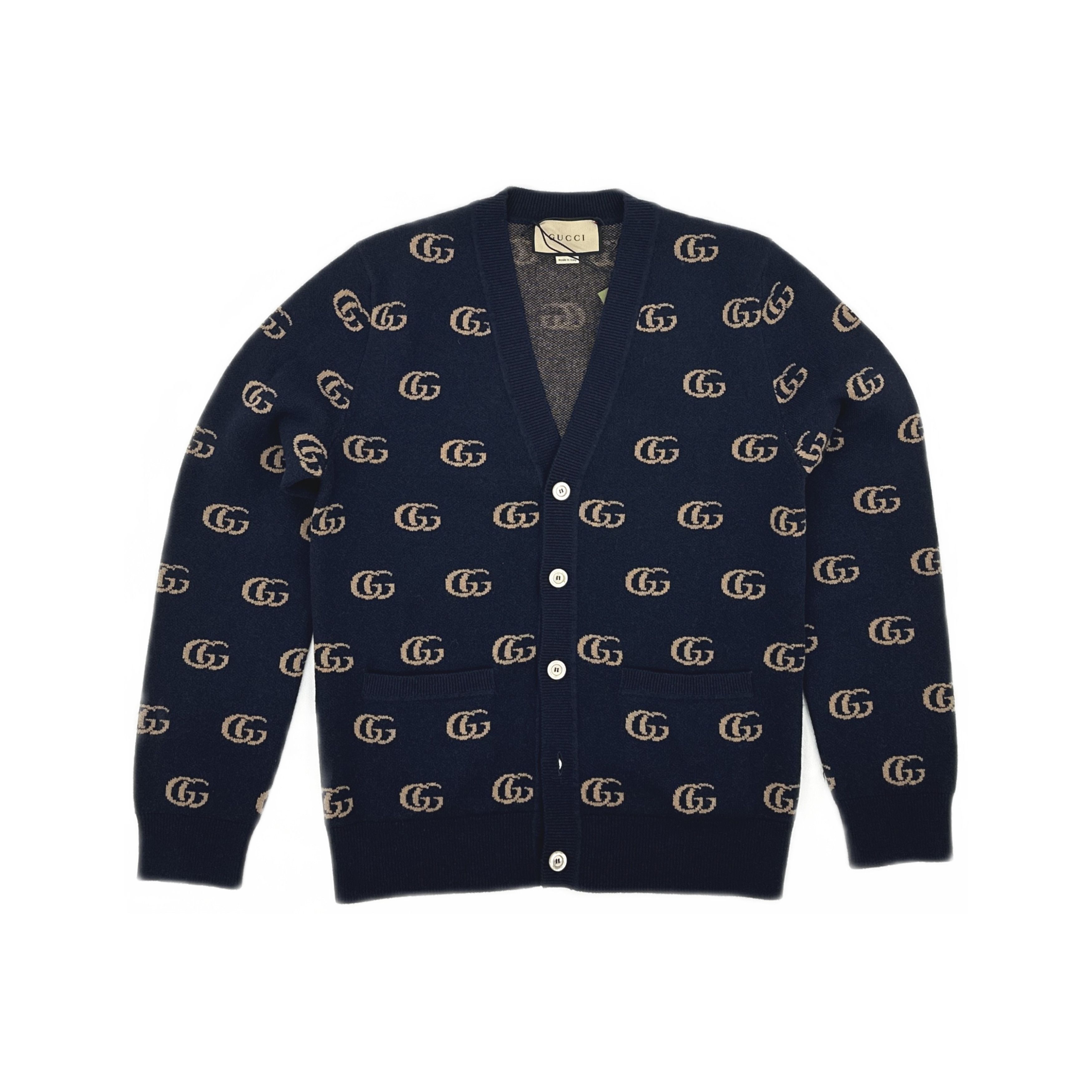 Gucci Gucci GG Monogram Knit Cardigan Size S Size US S / EU 44-46 / 1 - 2 Thumbnail
