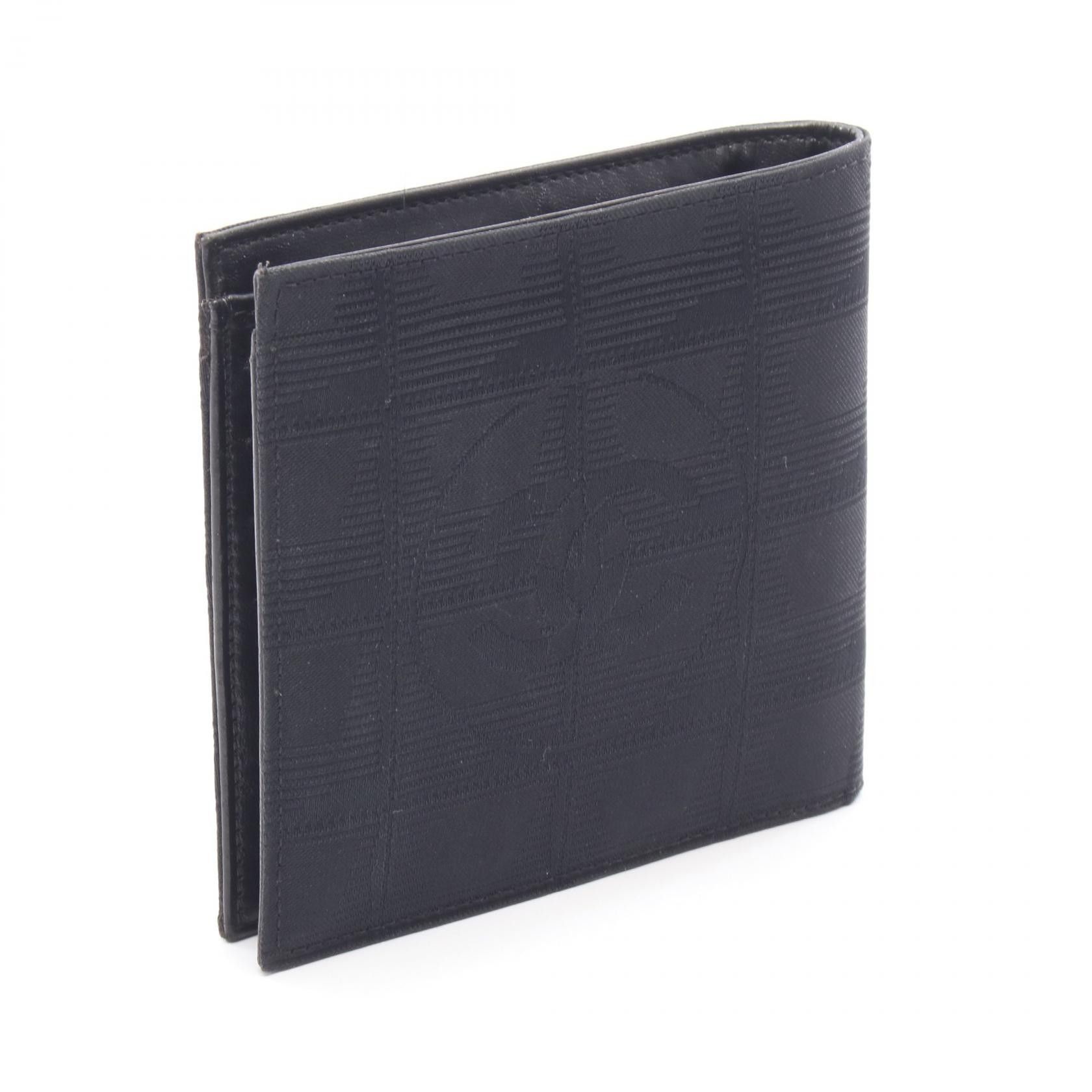 Chanel Chanel Chanel New Travel Line Leather Nylon Canvas Wallet Leather Short Wallet DUTY FREE for USA Size ONE SIZE - 2 Thumbnail