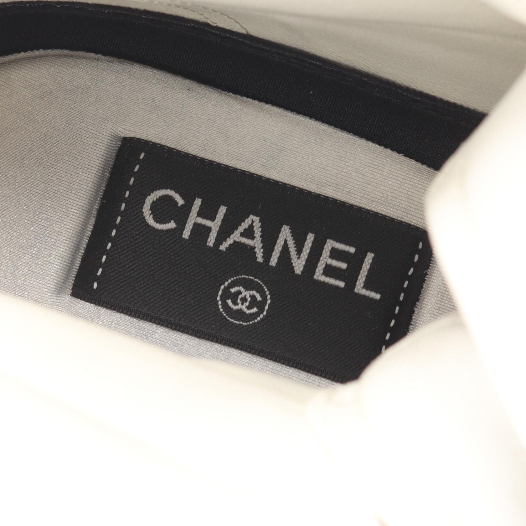 Chanel Chanel Chanel Coco Mark Leather Nylon Sneakers Leather Shoes DUTY FREE for USA Size ONE SIZE - 5 Thumbnail