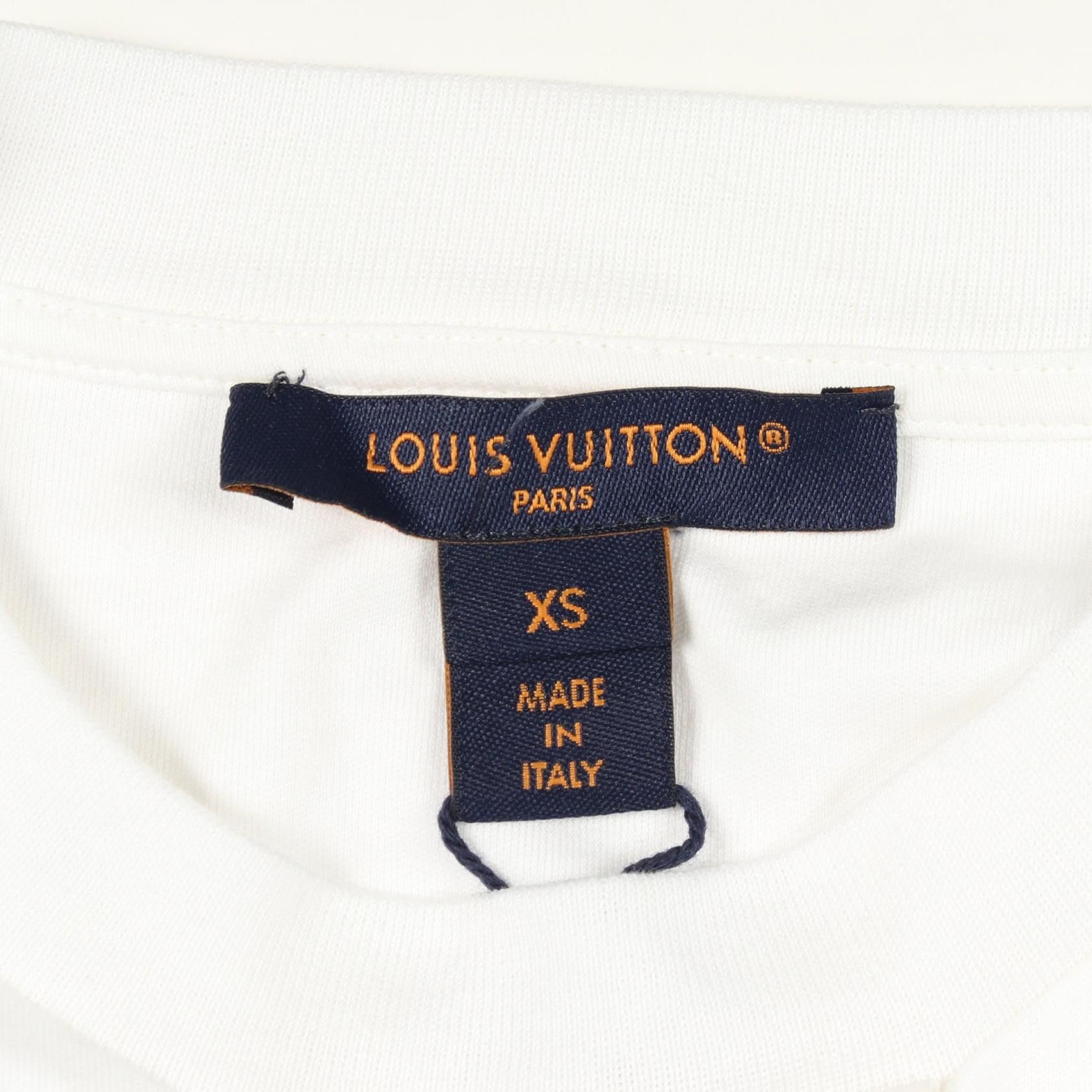 Louis Vuitton Louis Vuitton Louis Vuitton Chain Detail Cotton T Shirt Textile T-Shirts DUTY FREE for USA Size ONE SIZE - 3 Thumbnail