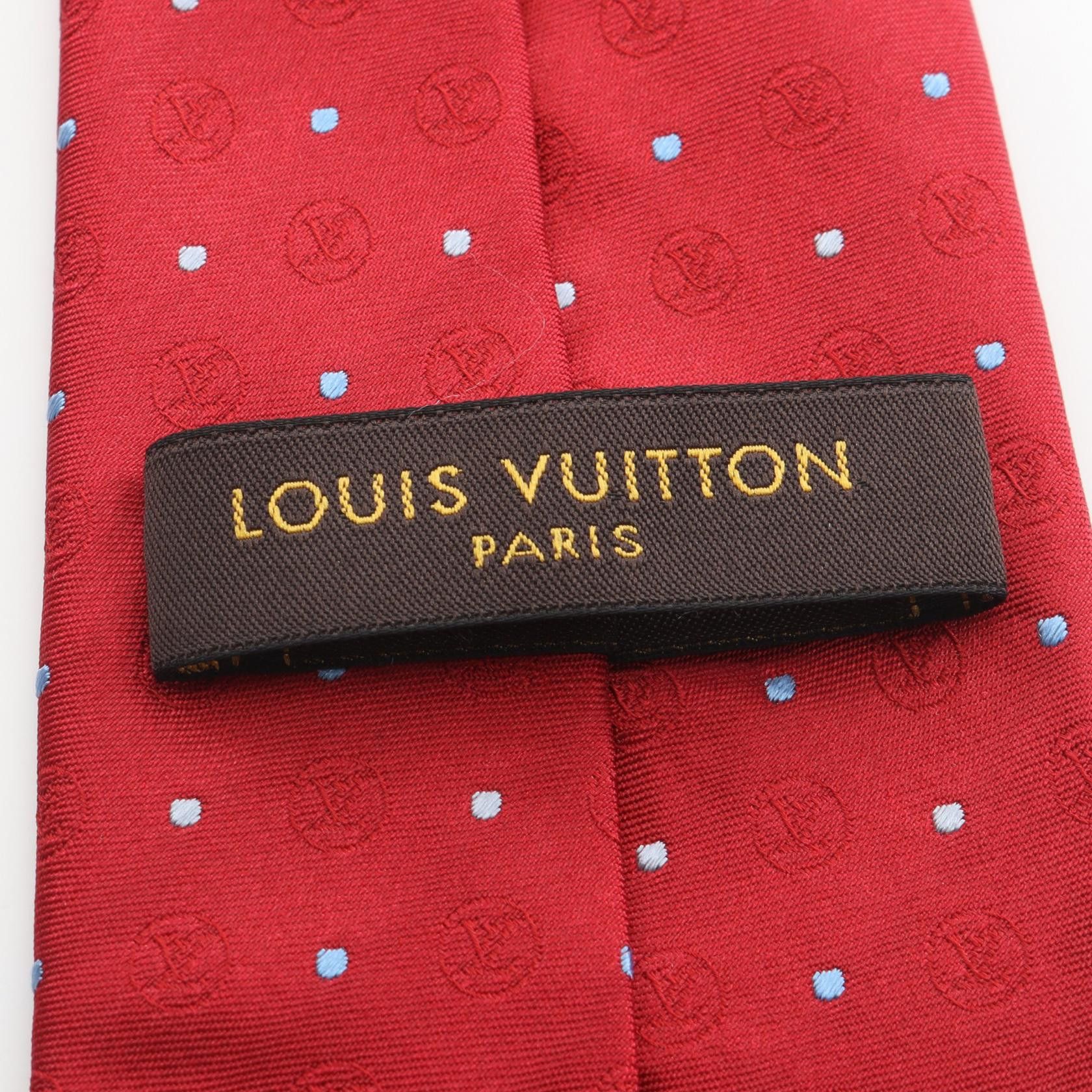 Louis Vuitton Louis Vuitton Louis Vuitton Silk Tie Textile Necktie M70183 DUTY FREE for USA Size ONE SIZE - 4 Thumbnail