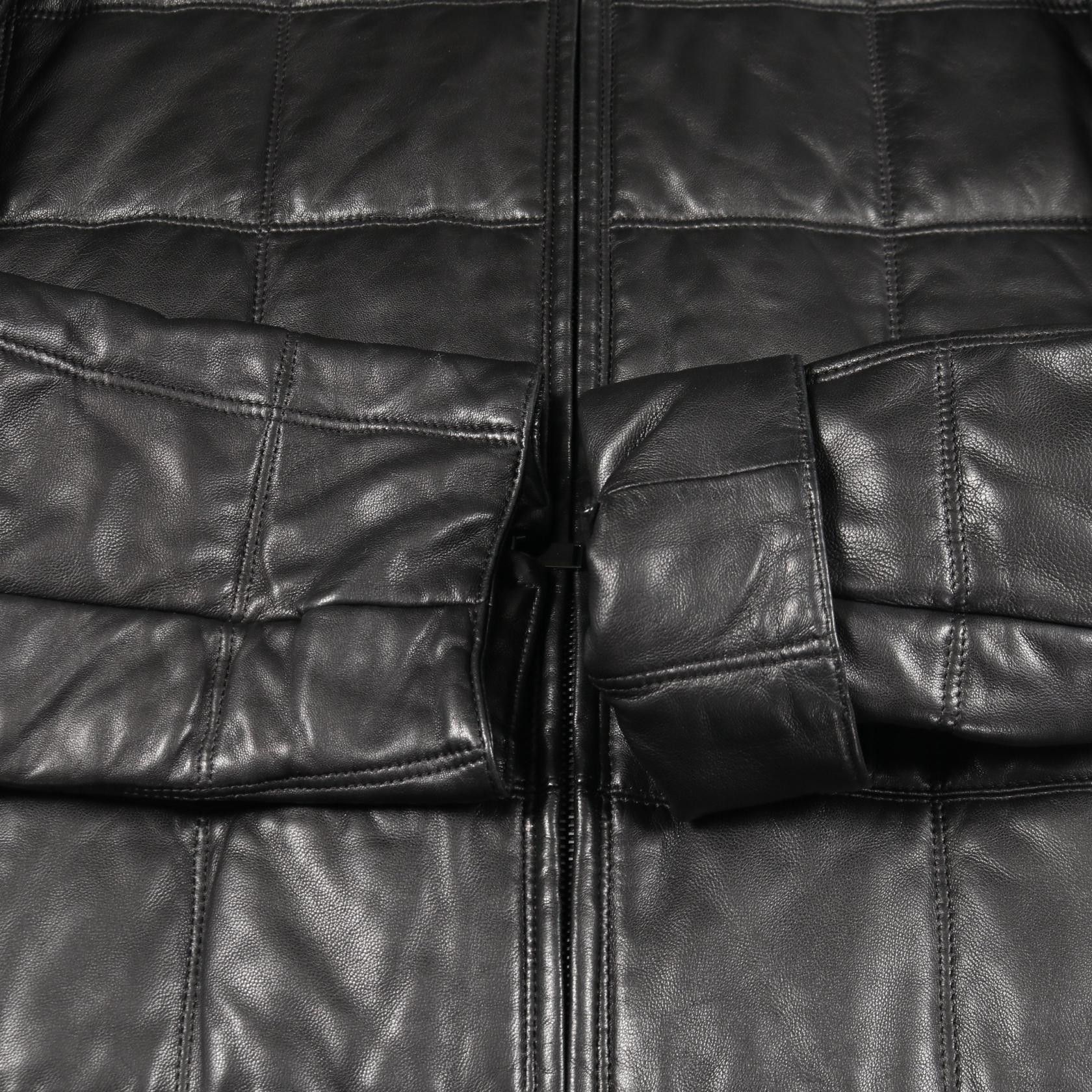 Yves Saint Laurent Yves Saint Laurent Saint Laurent Paris Lambskin Coat Leather Outerwear DUTY FREE for USA Size ONE SIZE - 7 Thumbnail