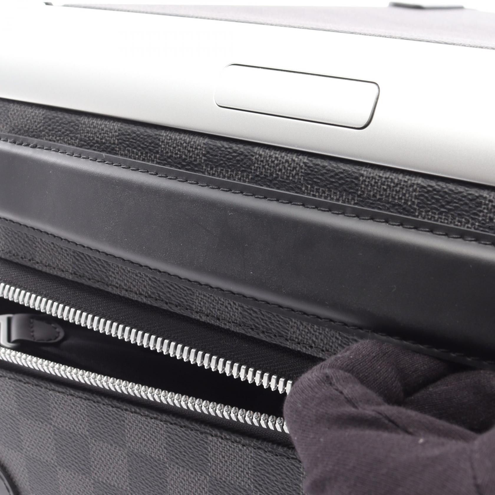 Louis Vuitton Louis Vuitton Louis Vuitton Horizon 50 Damier Graphite Trolley Textile Travel Bag N23210 DUTY FREE for USA Size ONE SIZE - 5 Thumbnail