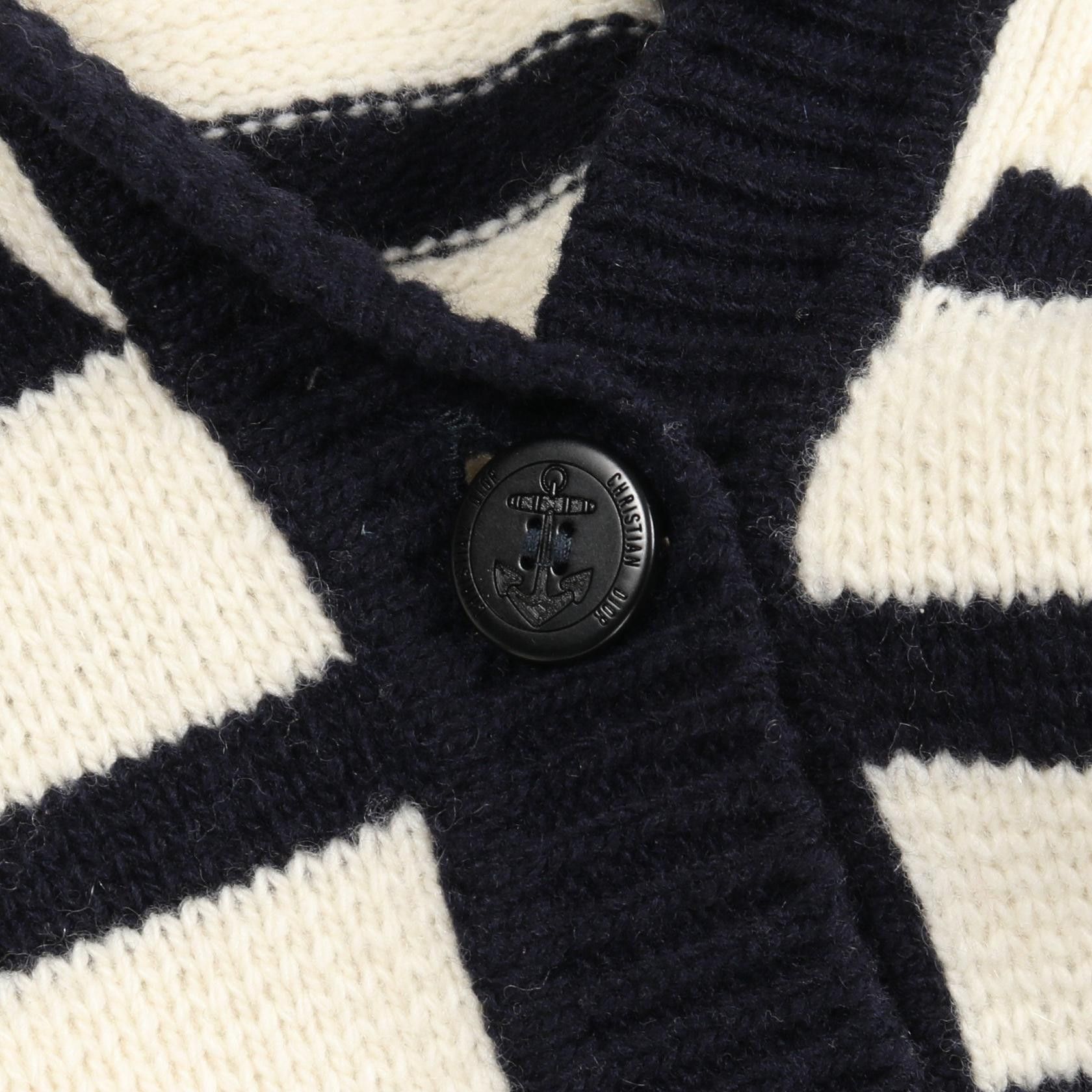 Dior Dior Dior DIOR MARINIERE Wool Cashmere Cardigan Textile Tops DUTY FREE for USA Size ONE SIZE - 9 Thumbnail