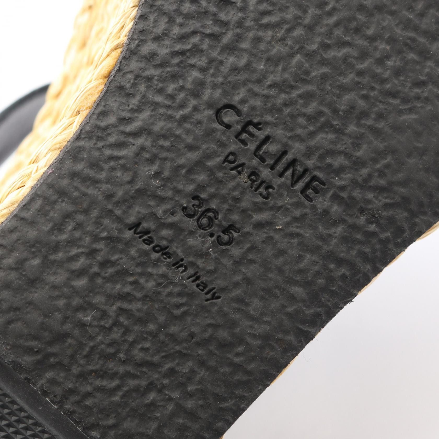 Celine Celine Celine Leather Fabric Sandals Leather Shoes DUTY FREE for USA Size ONE SIZE - 6 Thumbnail
